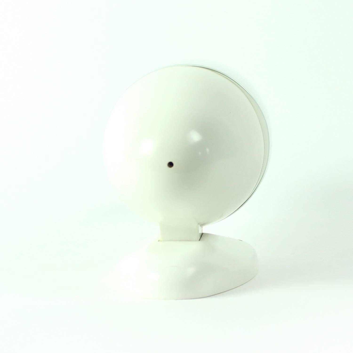 Ceramic Two Rare All White Wall Lamps in White Opaline Glass, Czechoslovakia, circa 1960