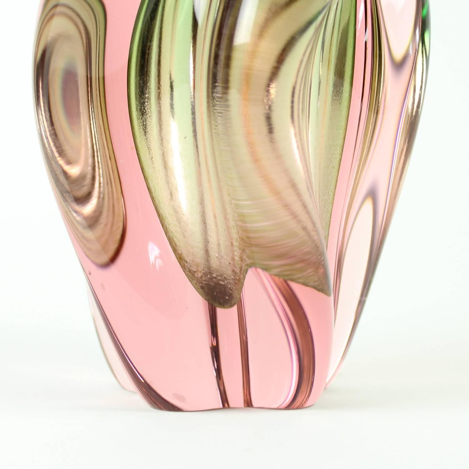 josef hospodka glass vase