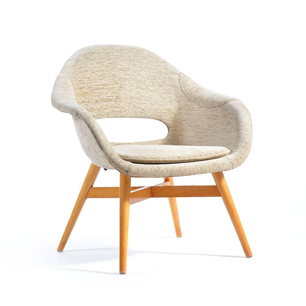 Upholstery Frantisek Jirak Shell Chairs, 1960s For Sale