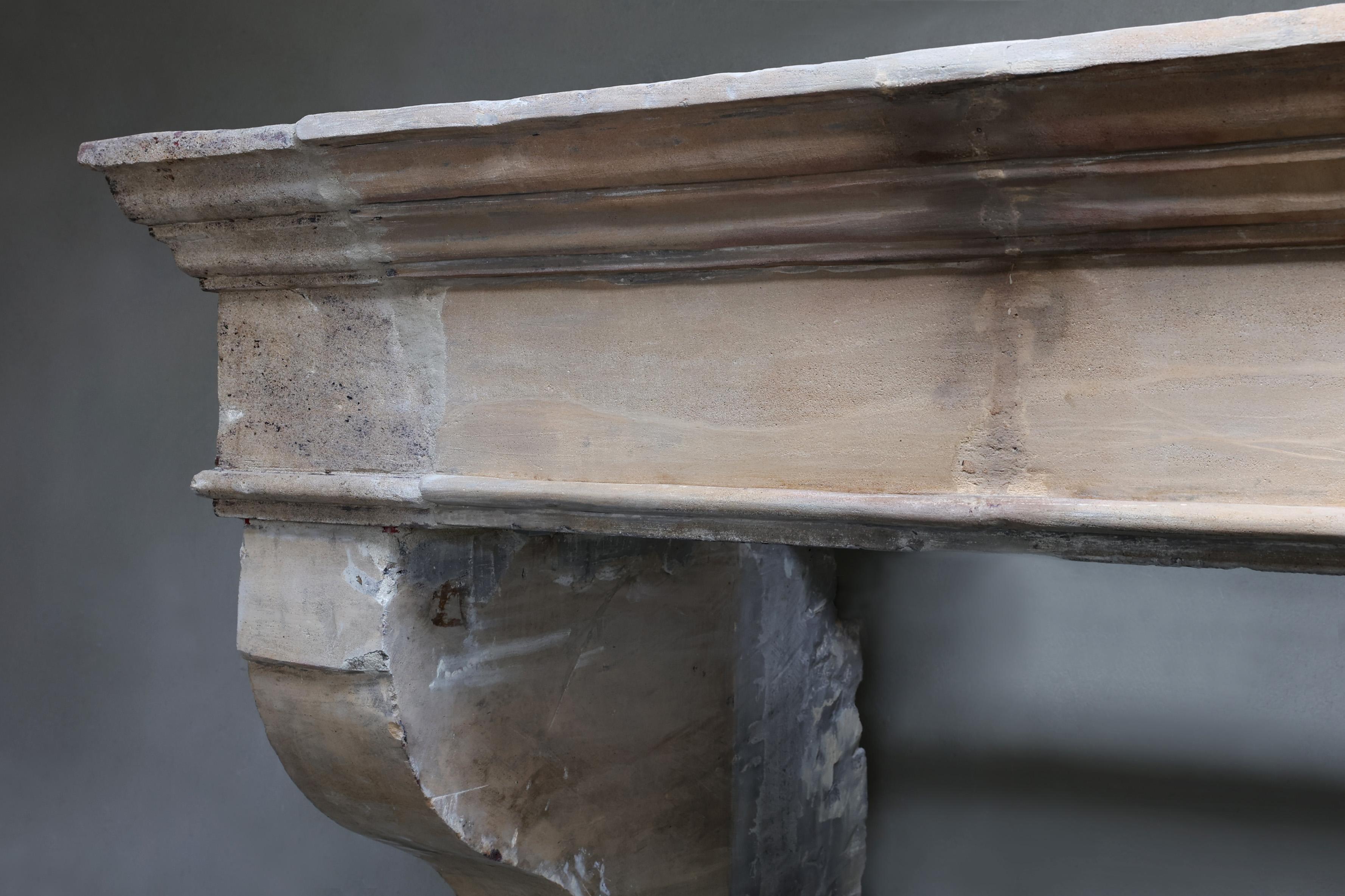 19th Century Antique mantle in style of Campagnarde from the 19th century For Sale