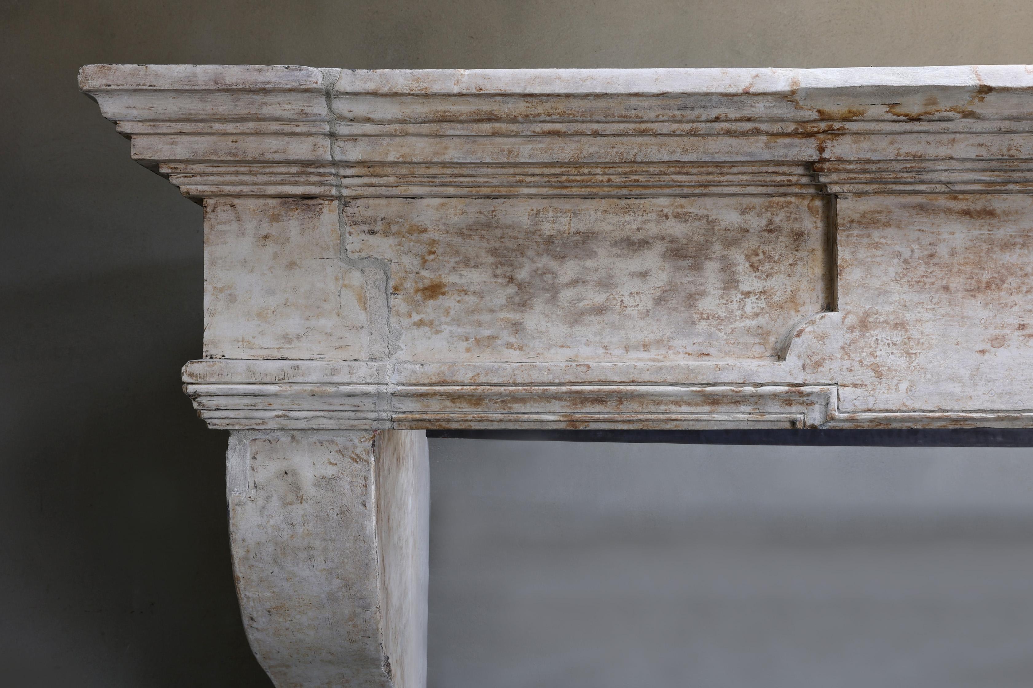 Antico camino da castello in stile Luigi XIII, XIX secolo In condizioni buone in vendita a Made, NL