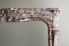 Antique Marble Fireplace mantle, 19th century, Louis XV