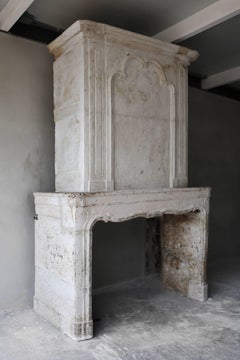 Antique Castle Fireplace Including Trumeau from the 18th Century - 893