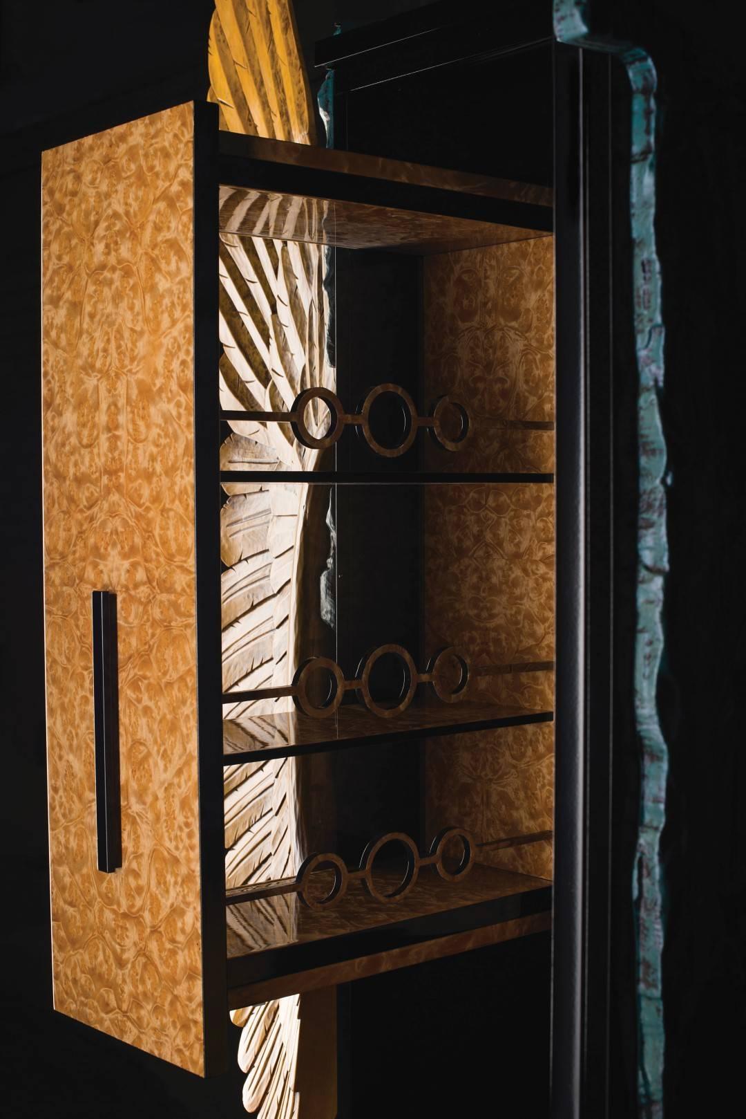 Modern 'Mans Wing' Limited Edition Cognac and Cigars Bar from Egli Design