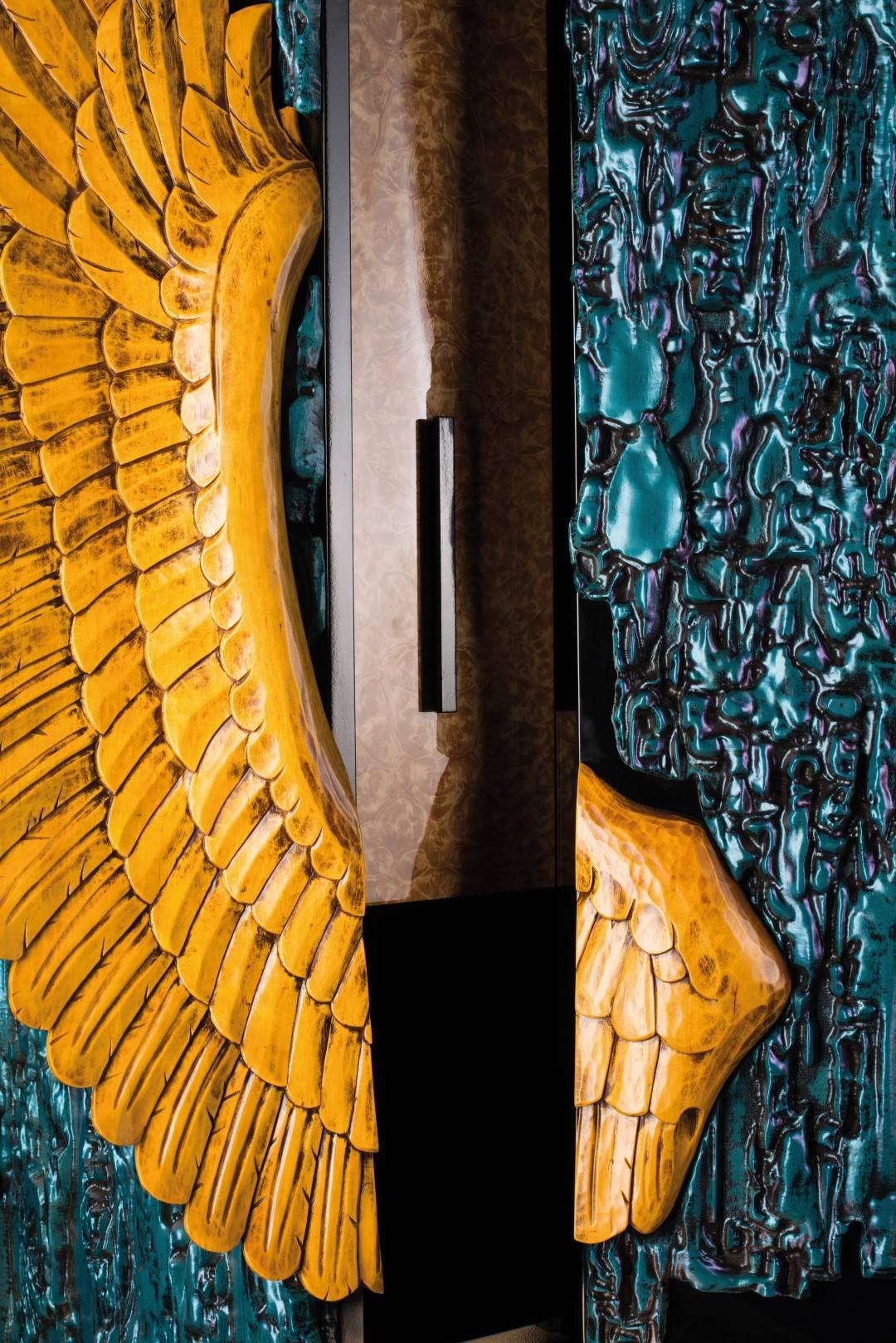 Lithuanian 'Mans Wing' Limited Edition Cognac and Cigars Bar from Egli Design