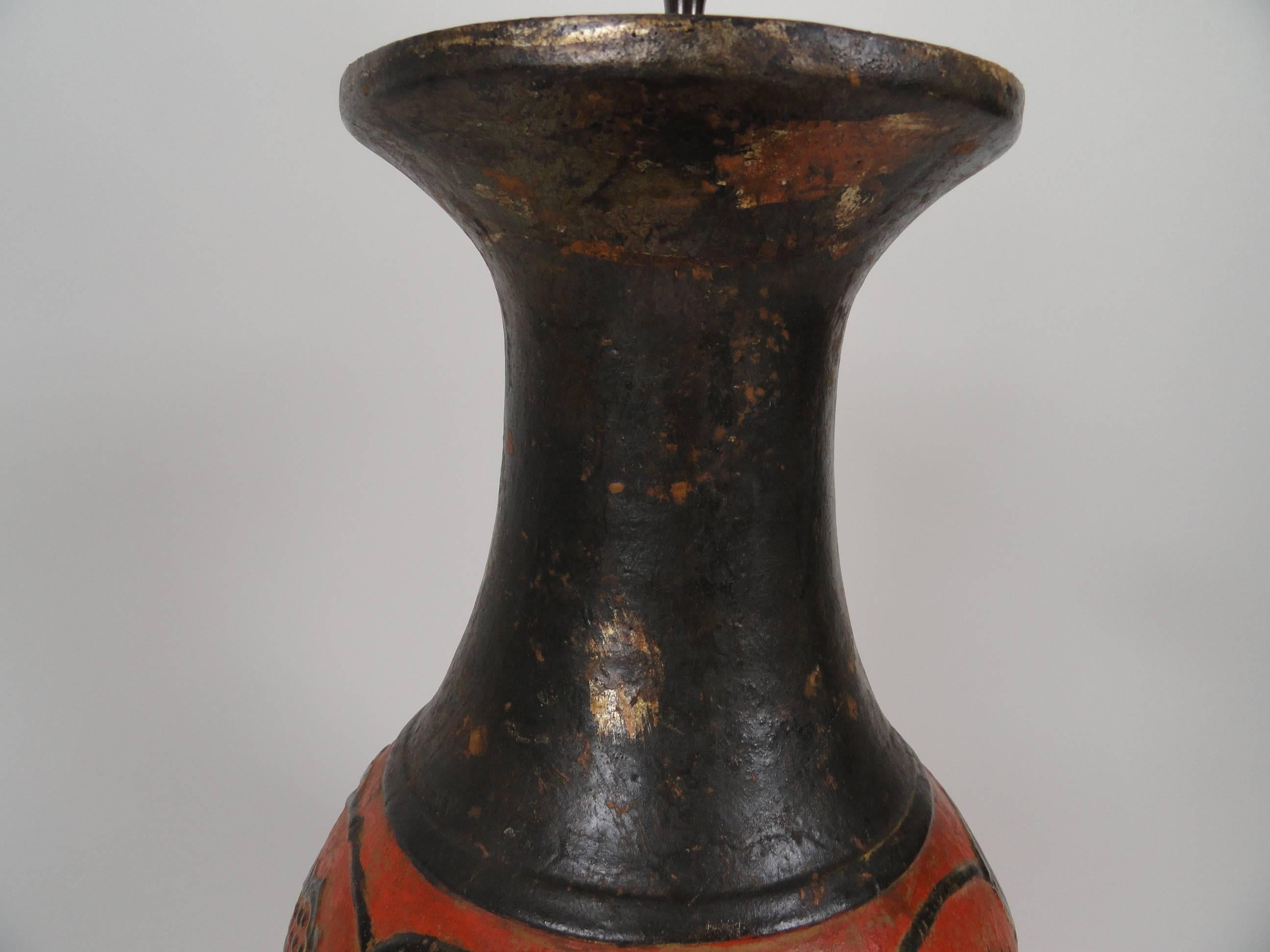 American Etruscan Style Lamp For Sale