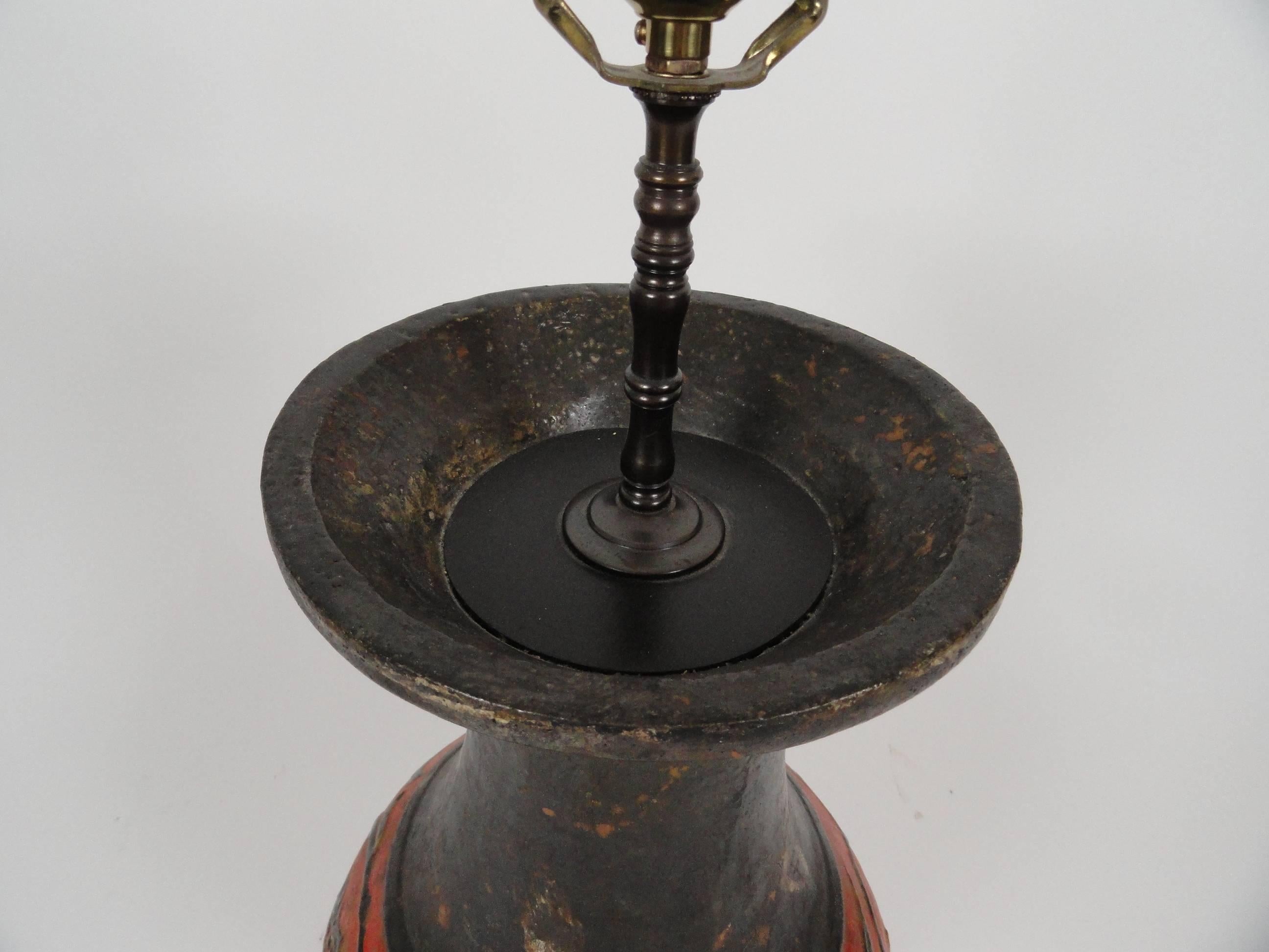 Etruscan Style Lamp In Good Condition For Sale In West Palm Beach, FL