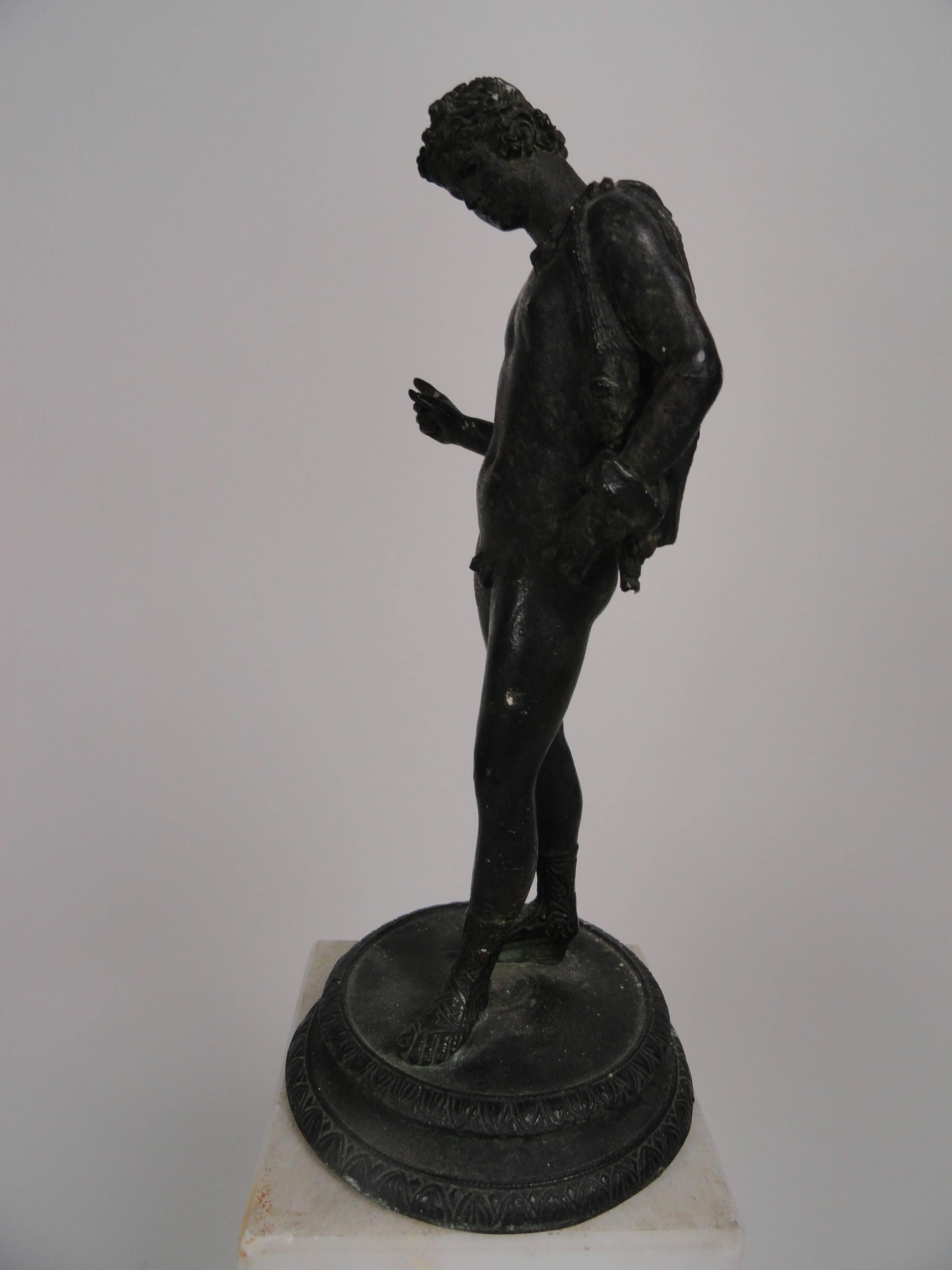 European 19th Century Bronze Grand Tour Sculpture Warrior For Sale