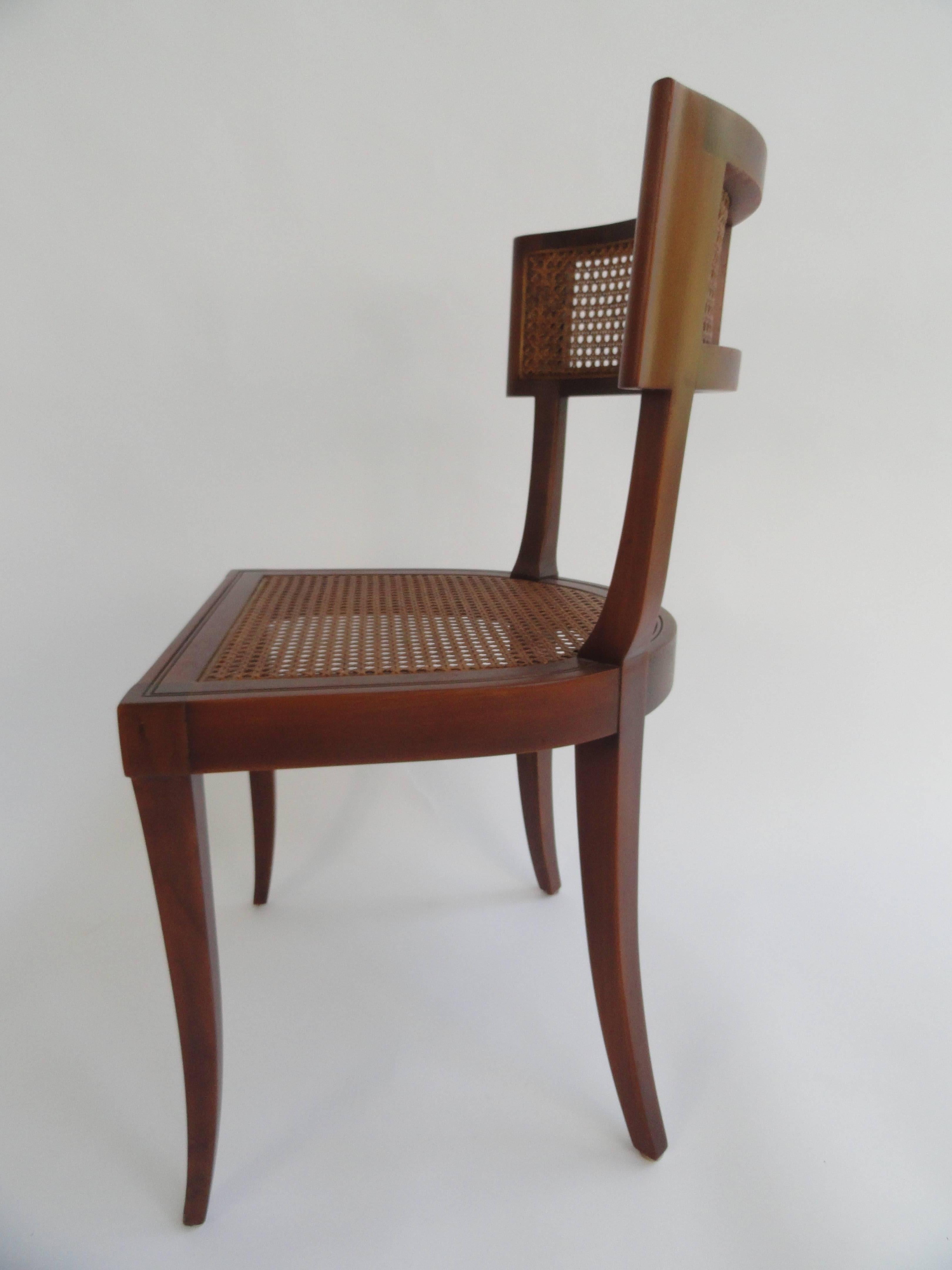 Mid-20th Century T.H. Robsjohn-Gibbings Set of Four Side Chairs For Sale