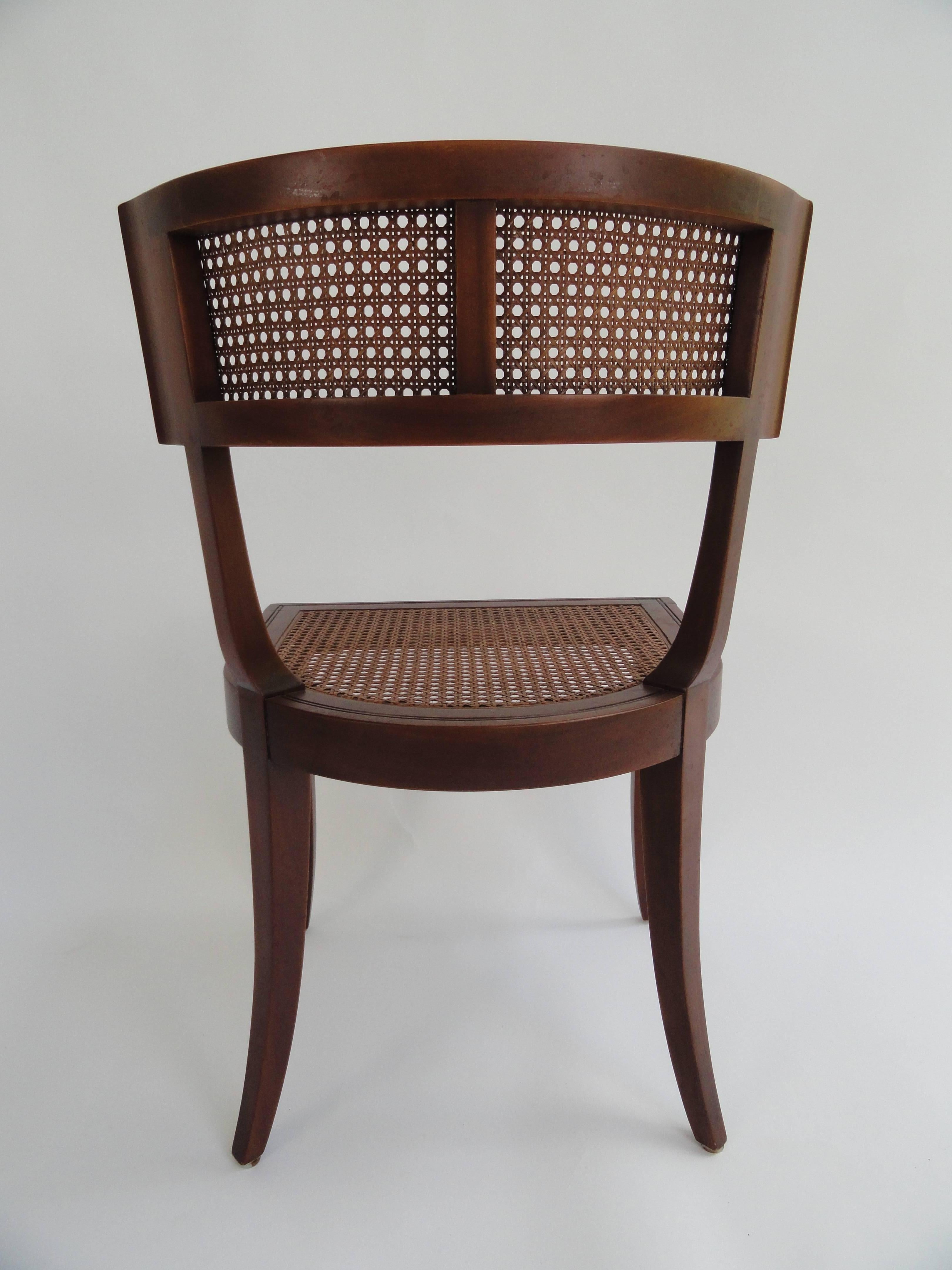 Wood T.H. Robsjohn-Gibbings Set of Four Side Chairs For Sale