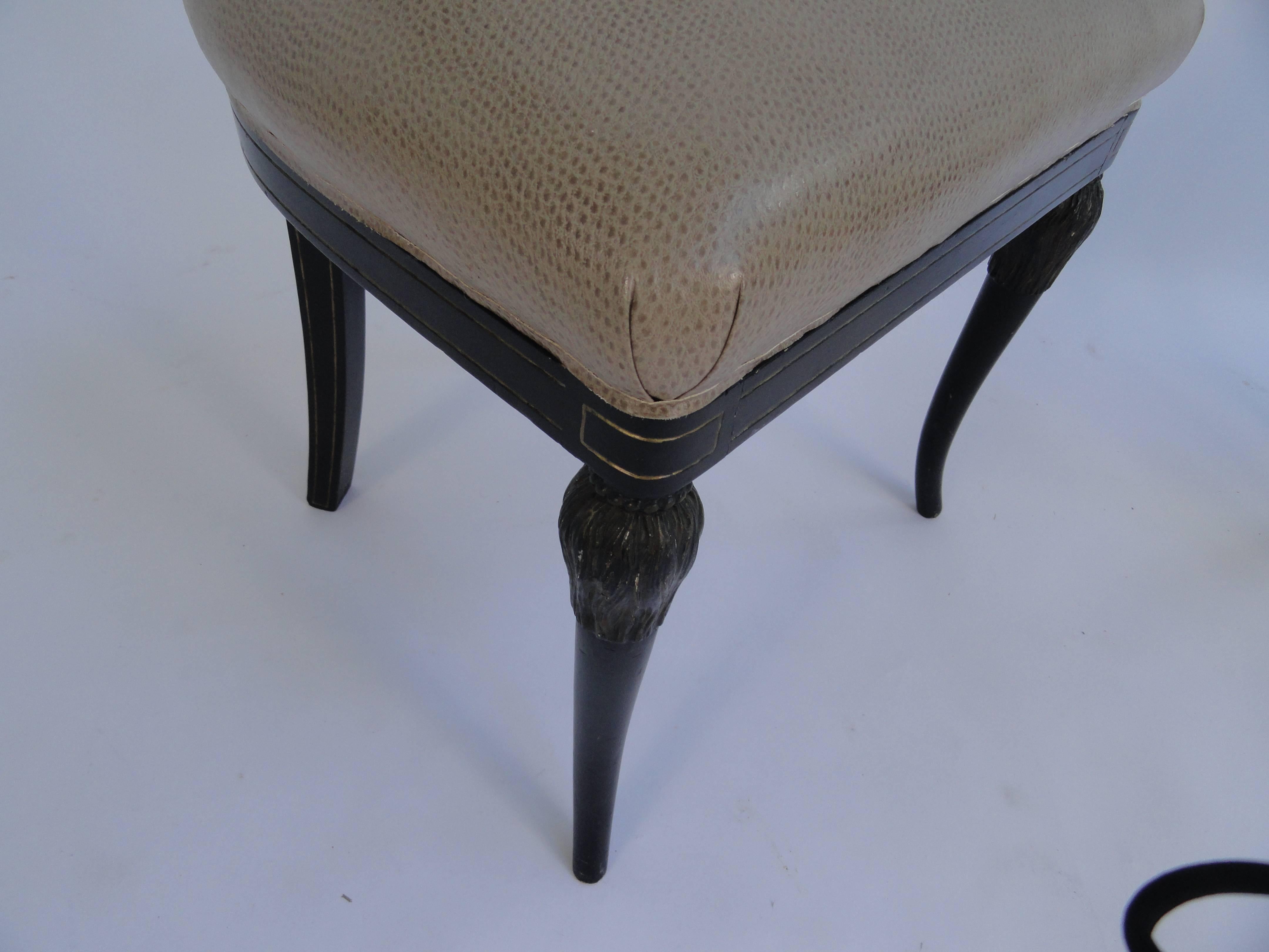 Maison Jansen Set of Four Side Chairs For Sale 2