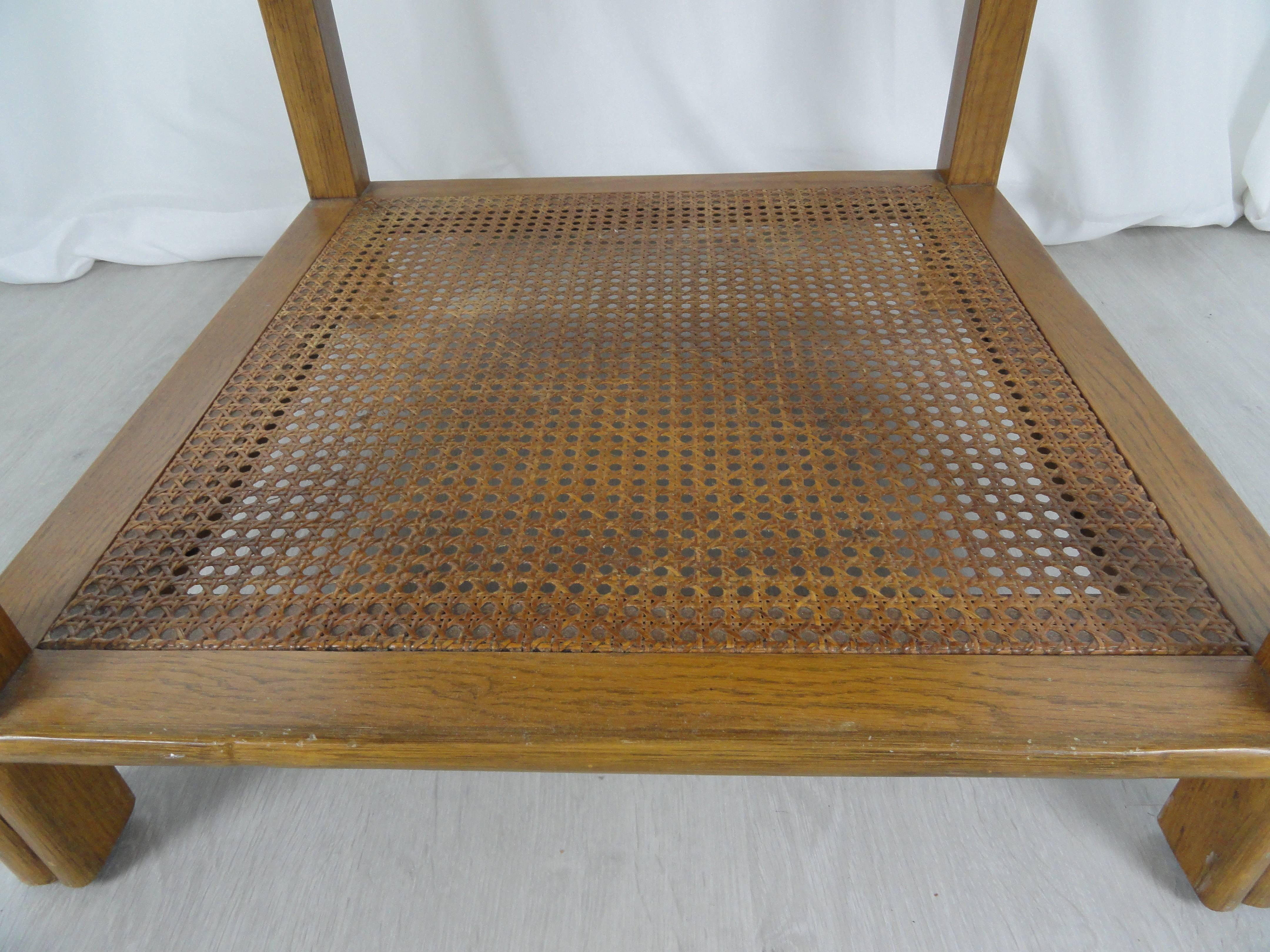 McGuire Side Walnut Table In Good Condition For Sale In West Palm Beach, FL