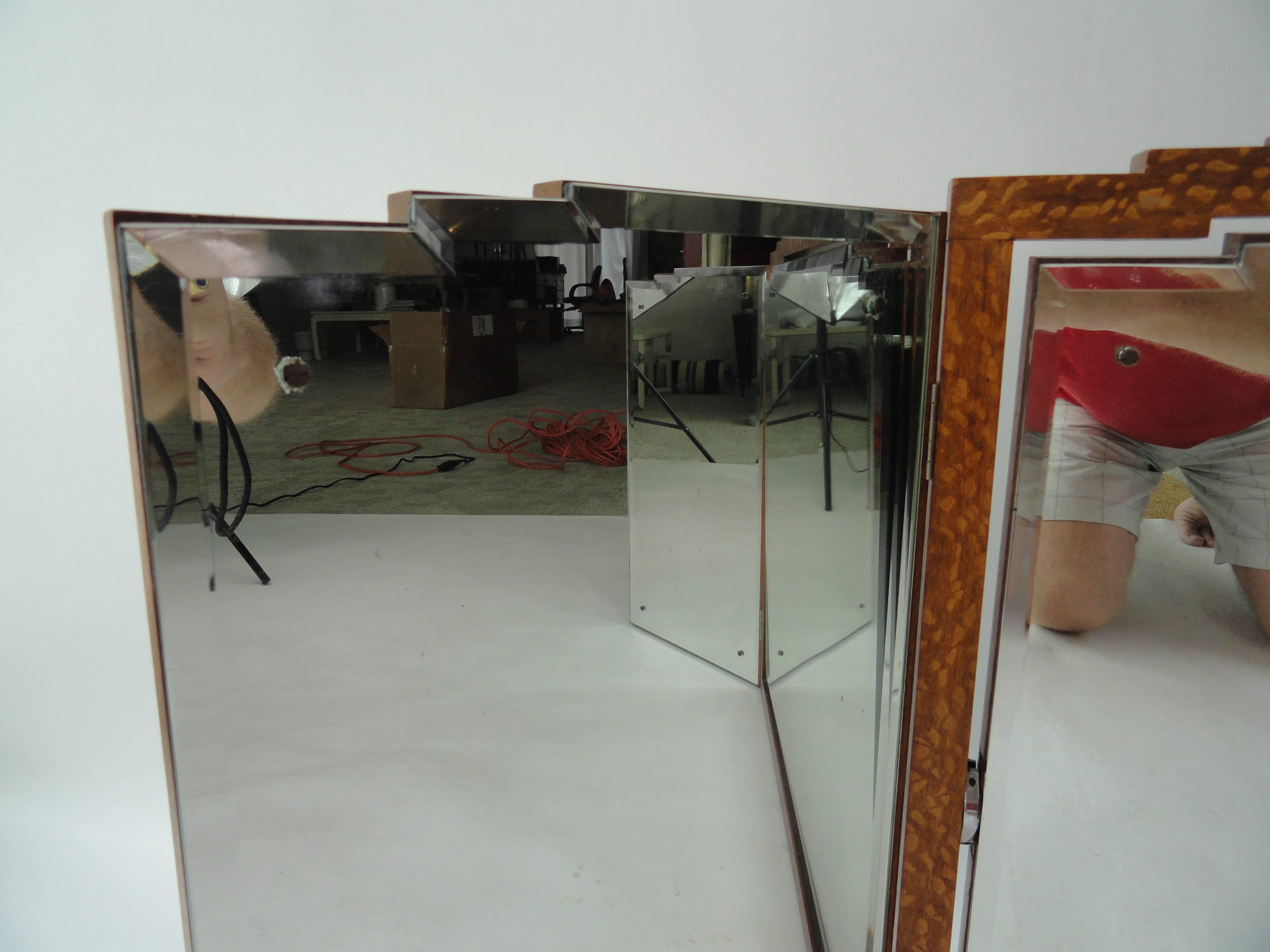 French Art Deco Period Tilting Dressing Mirror For Sale 1
