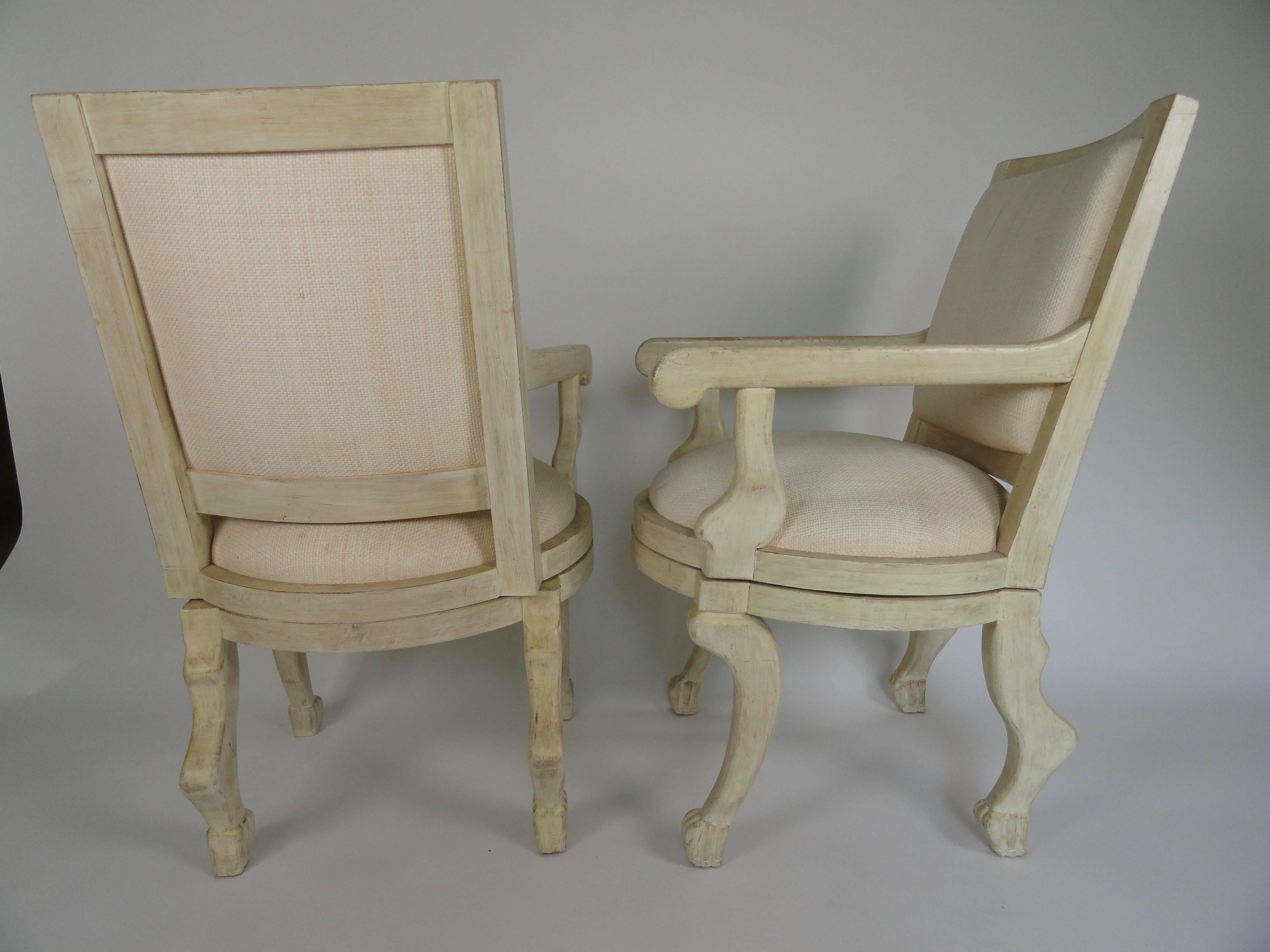 American Pair of Armchairs in the Manner of John Dickinson For Sale