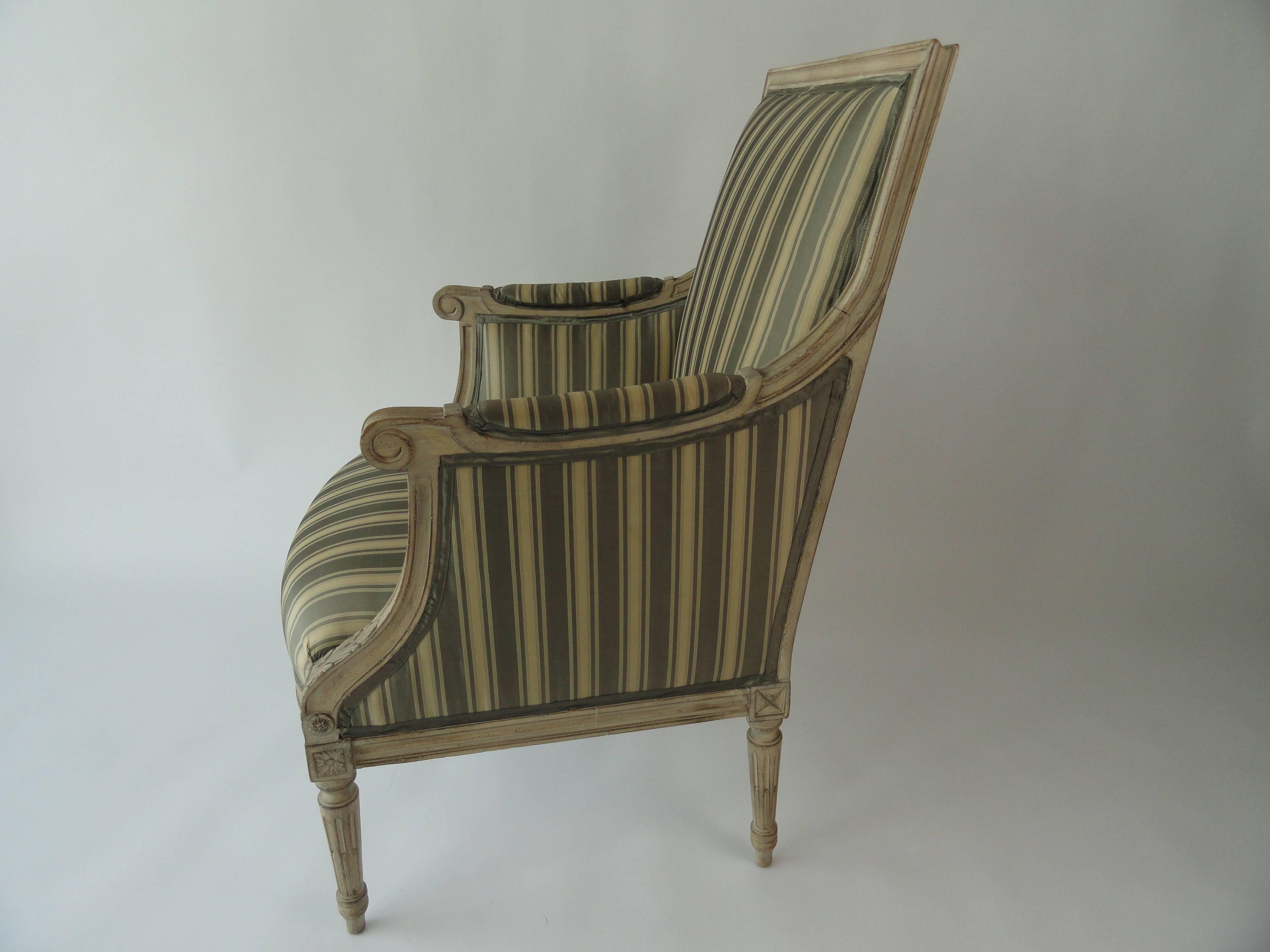 French Louis XVI Style Bergere For Sale