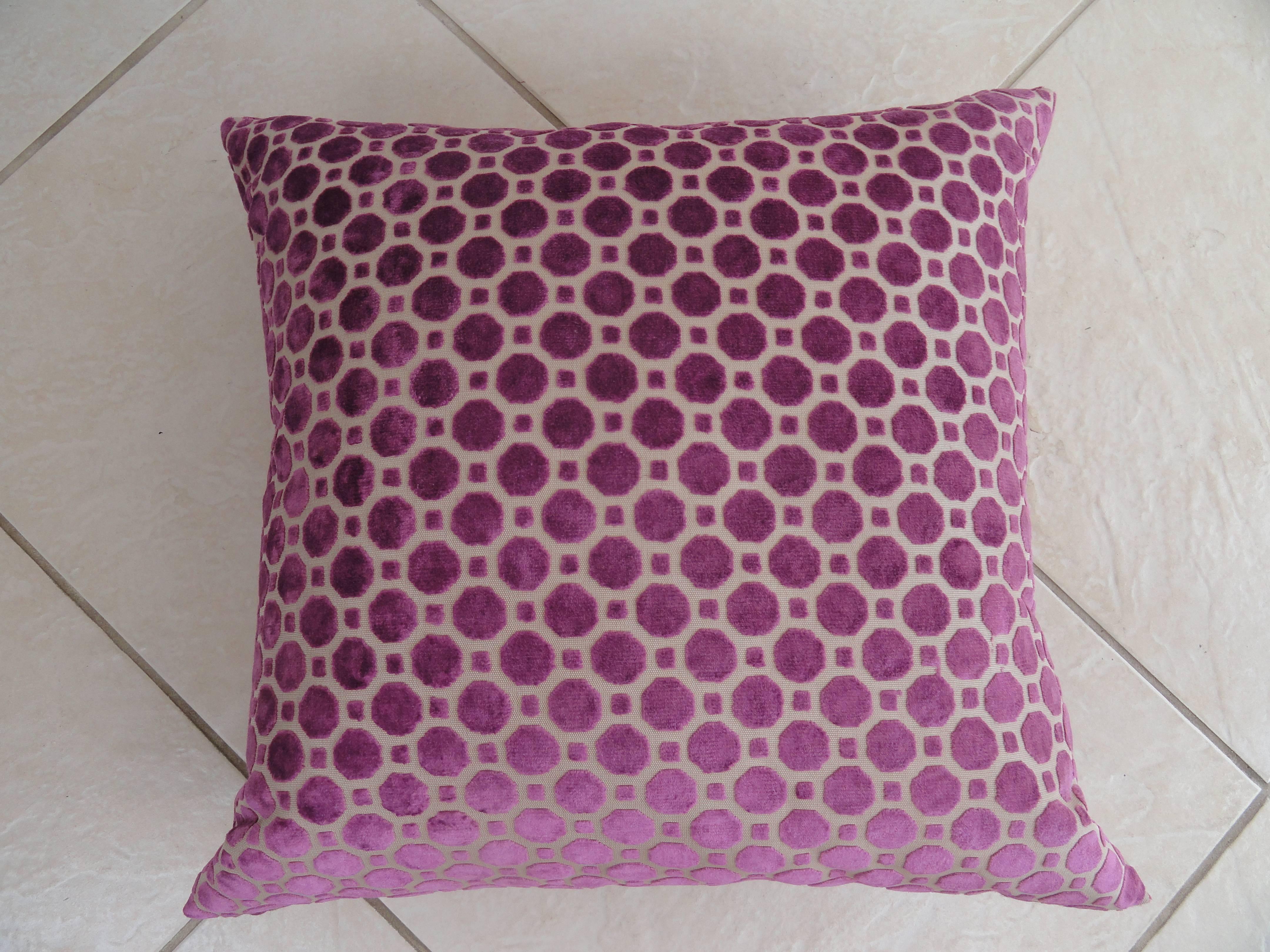 American Pair of New Brocade Custom Pillow For Sale