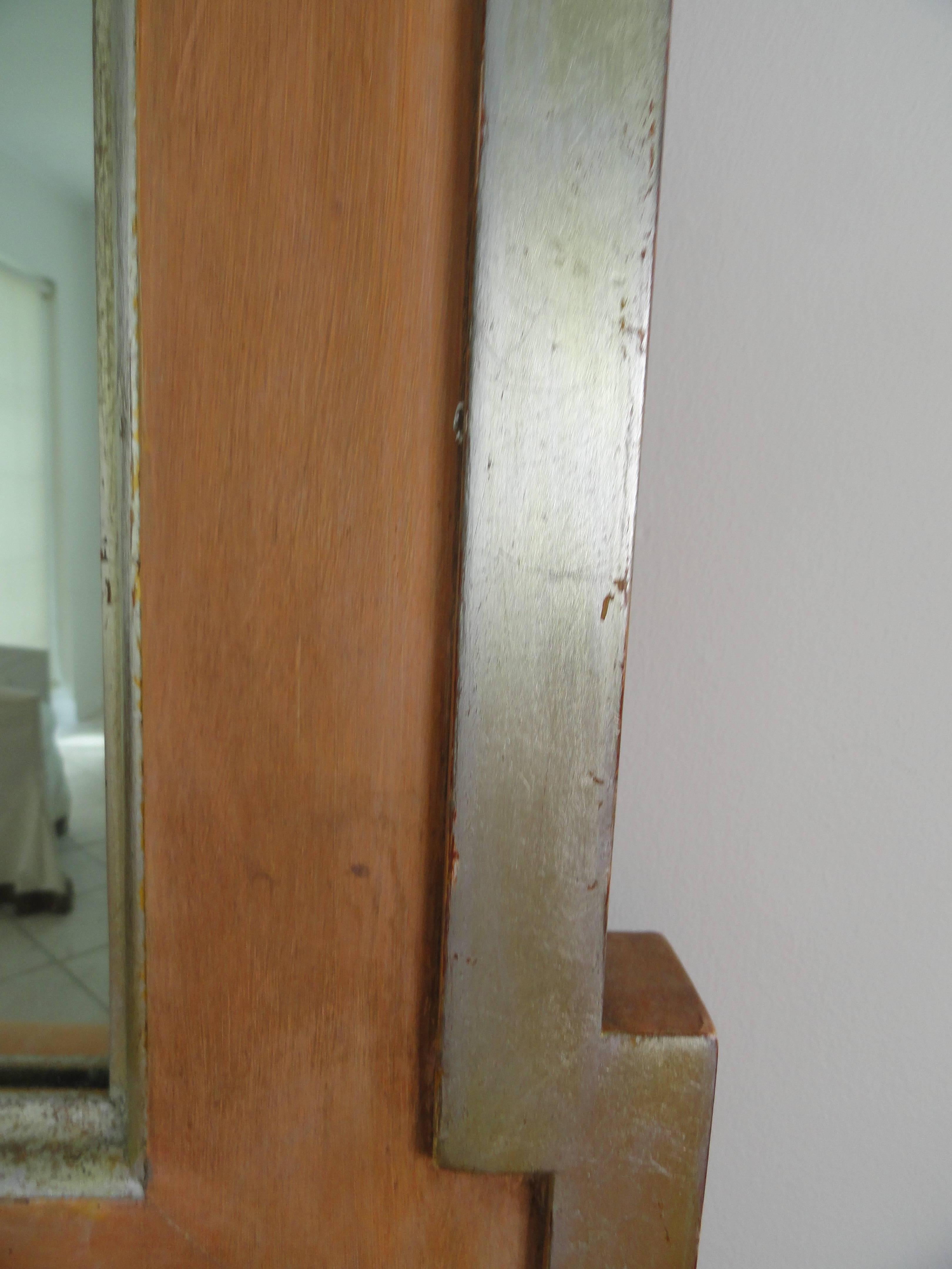 Wood Donghia Broken Pediment Mirror For Sale