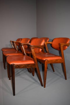 Kai Kristiansen Rosewood Dinning Chairs Model 42
