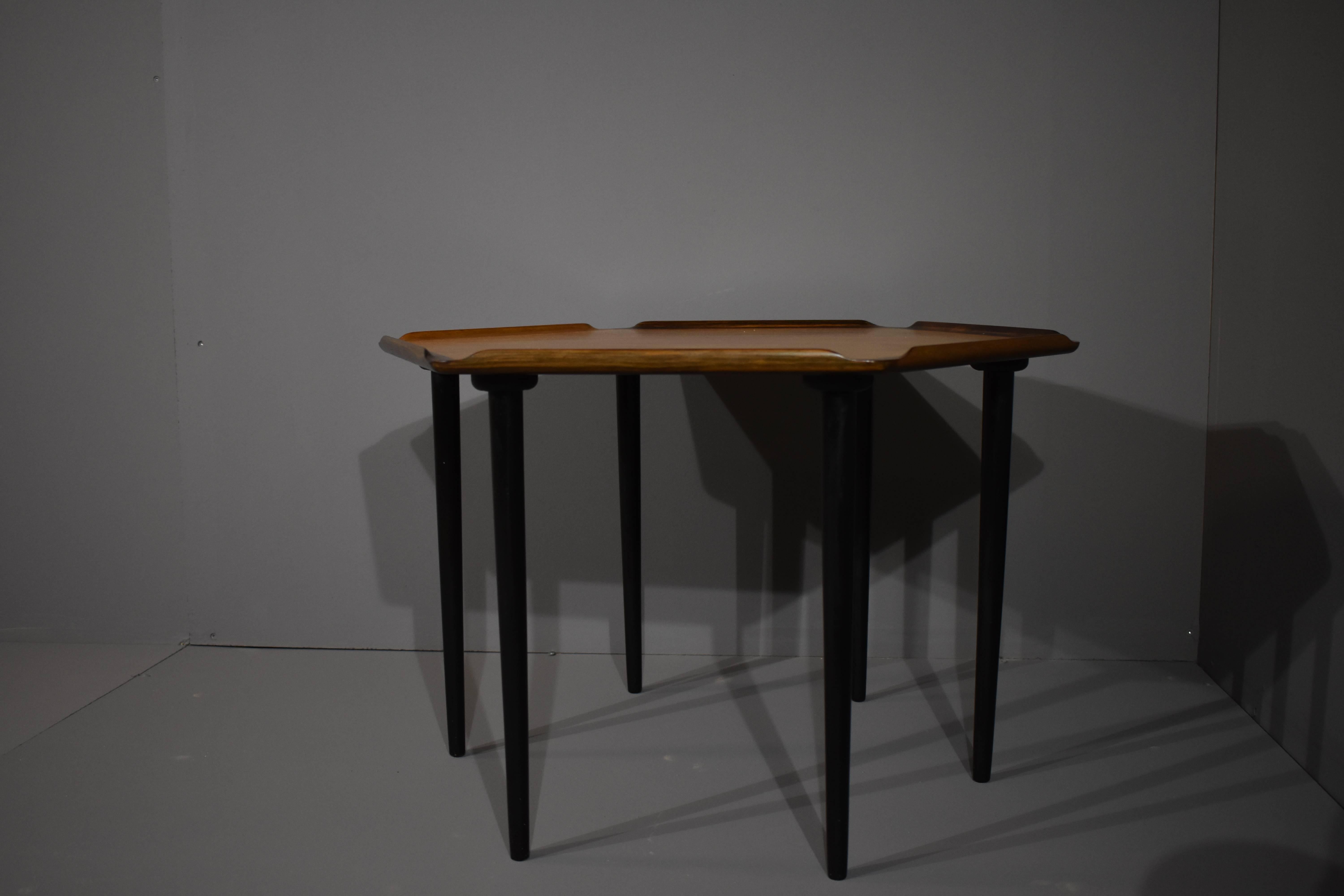 Rare Danish Mid-Century Rosewood Side Table For Sale 1