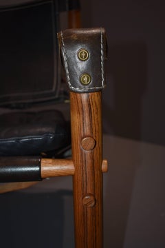 Arne Norell Safari-Lounge Rosewood Chairs Model Sirocco, 1960s