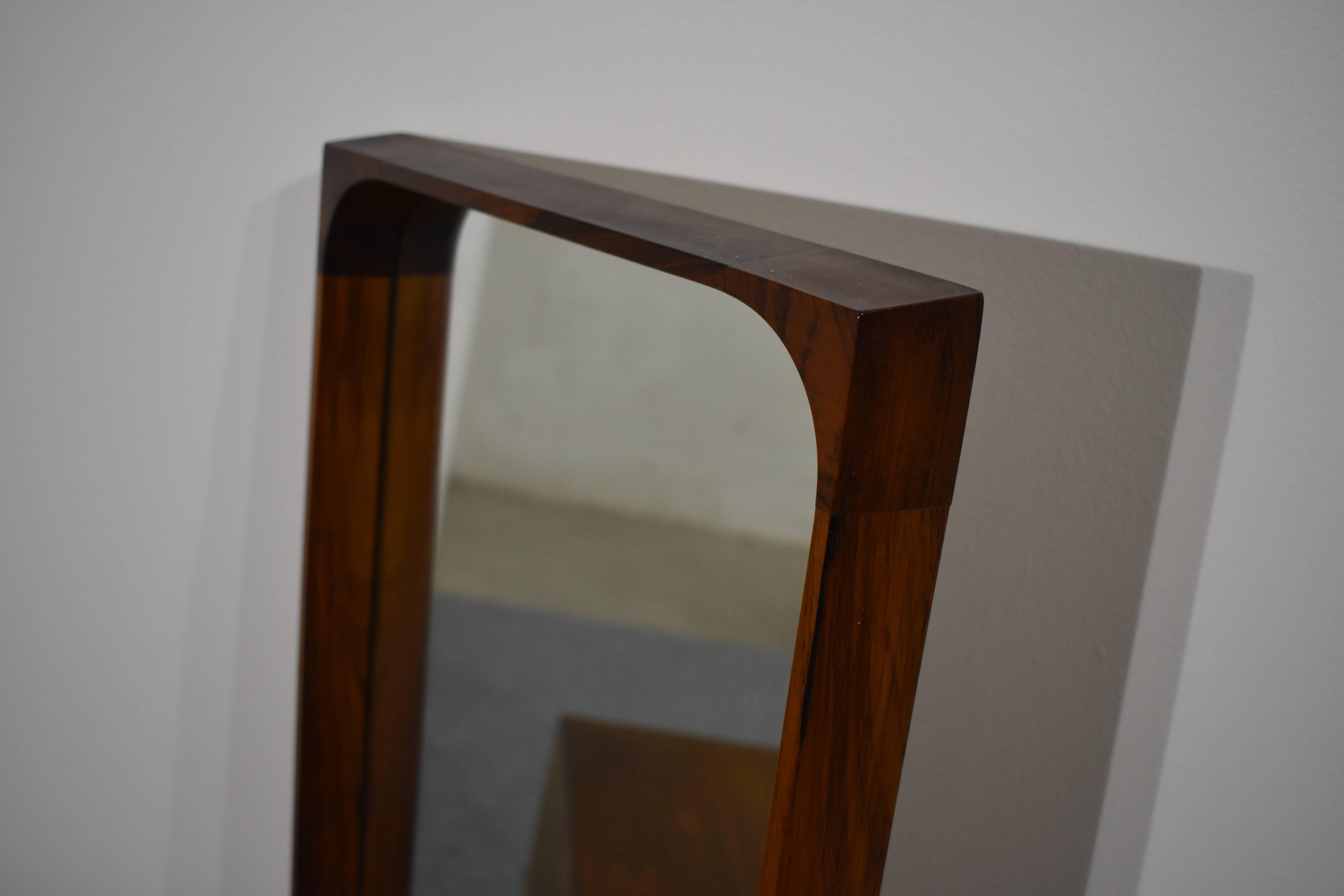 Arne Vodder Small Cabinet 1960s Rosewood with Mirror In Good Condition In Odense, DK