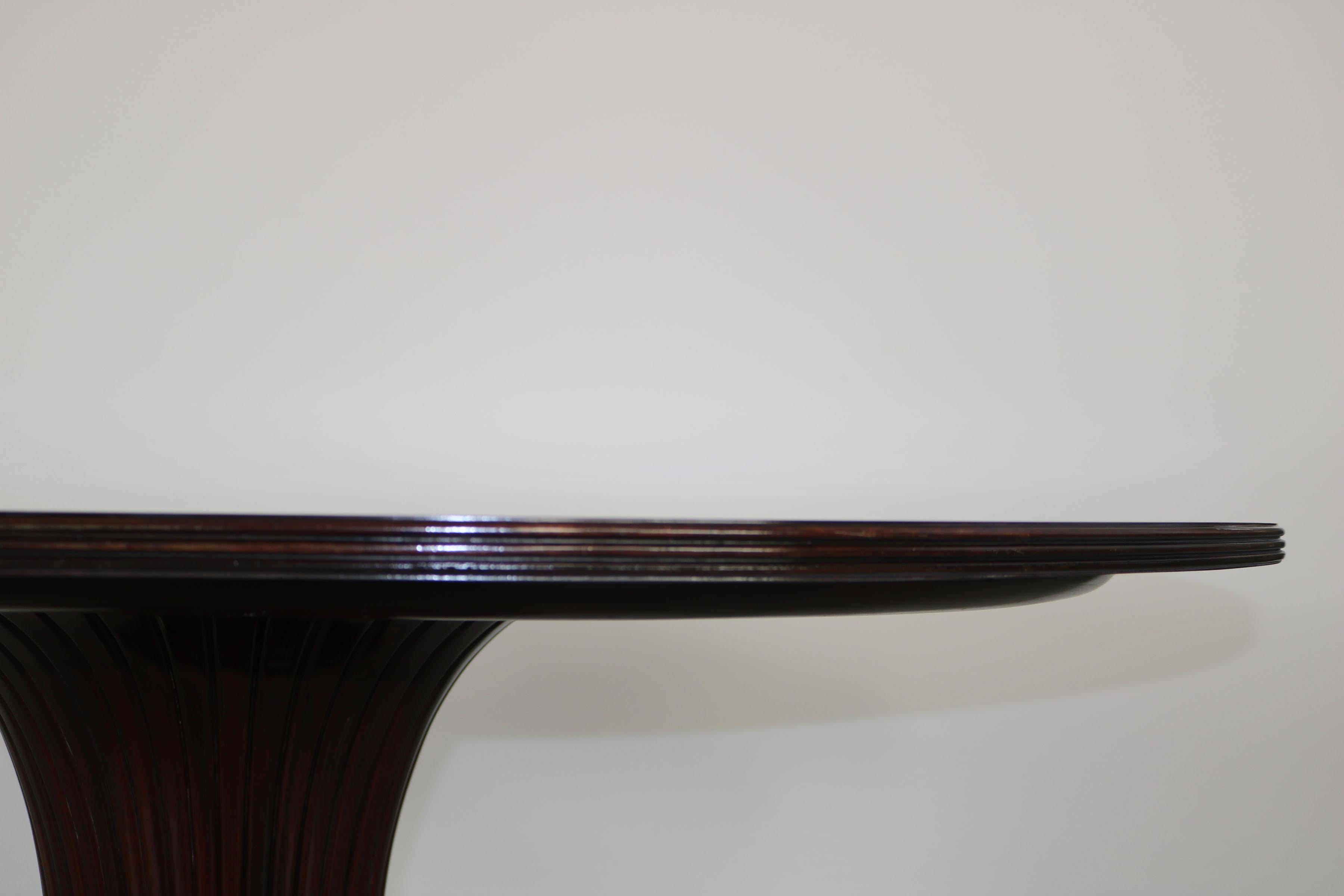 Vittorio Dassi Table with Central Leg, Italy 1950s For Sale 5