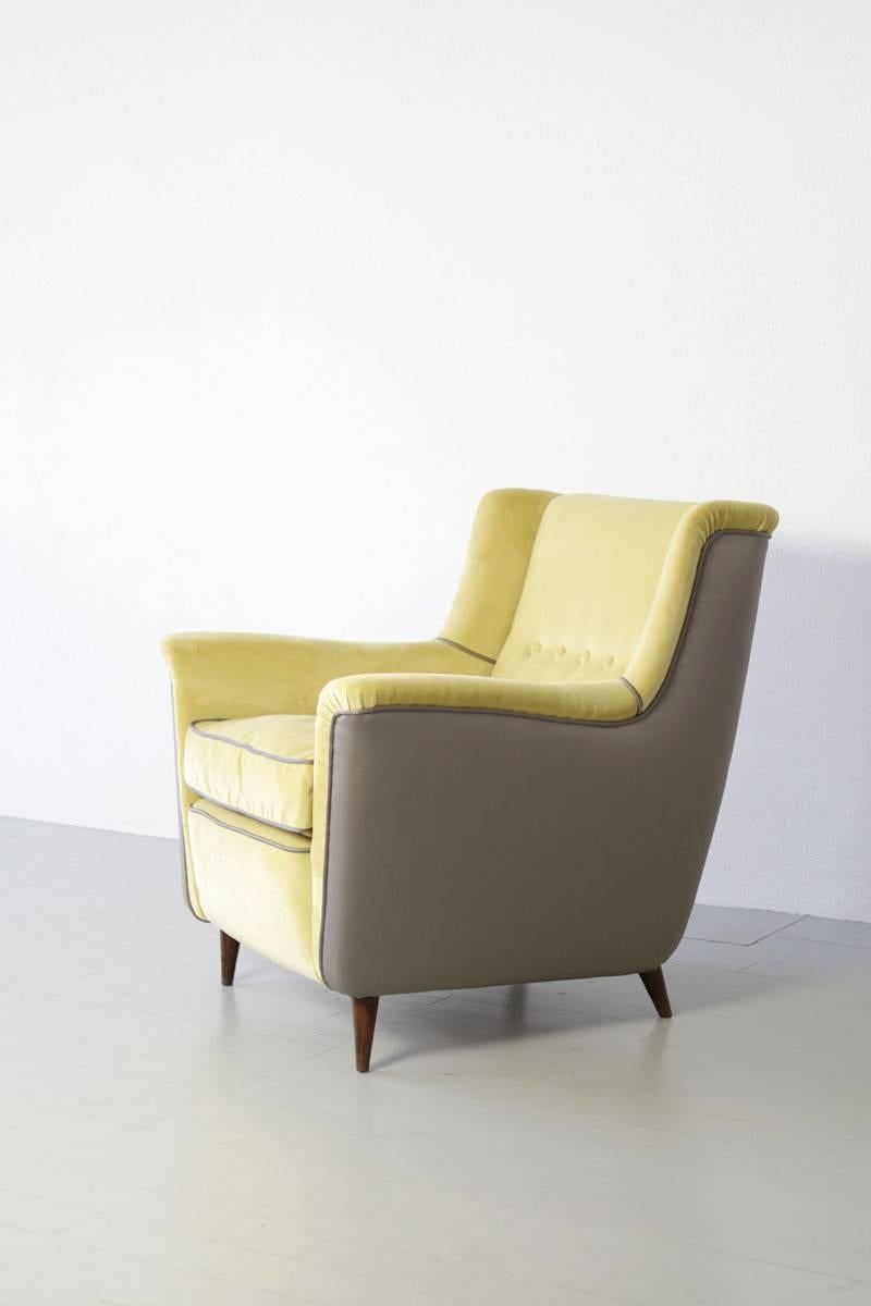 Fauteuils Modèle 809 conçus par Figli de Amadeo dei Cassina pour Cassina, années 50 Bon état - En vente à Wolfurt, AT