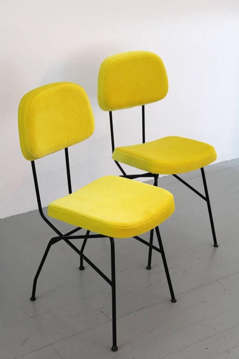 Set of Two Gastone Rinaldi Chairs, 1950s, Italy In Good Condition In Wolfurt, AT