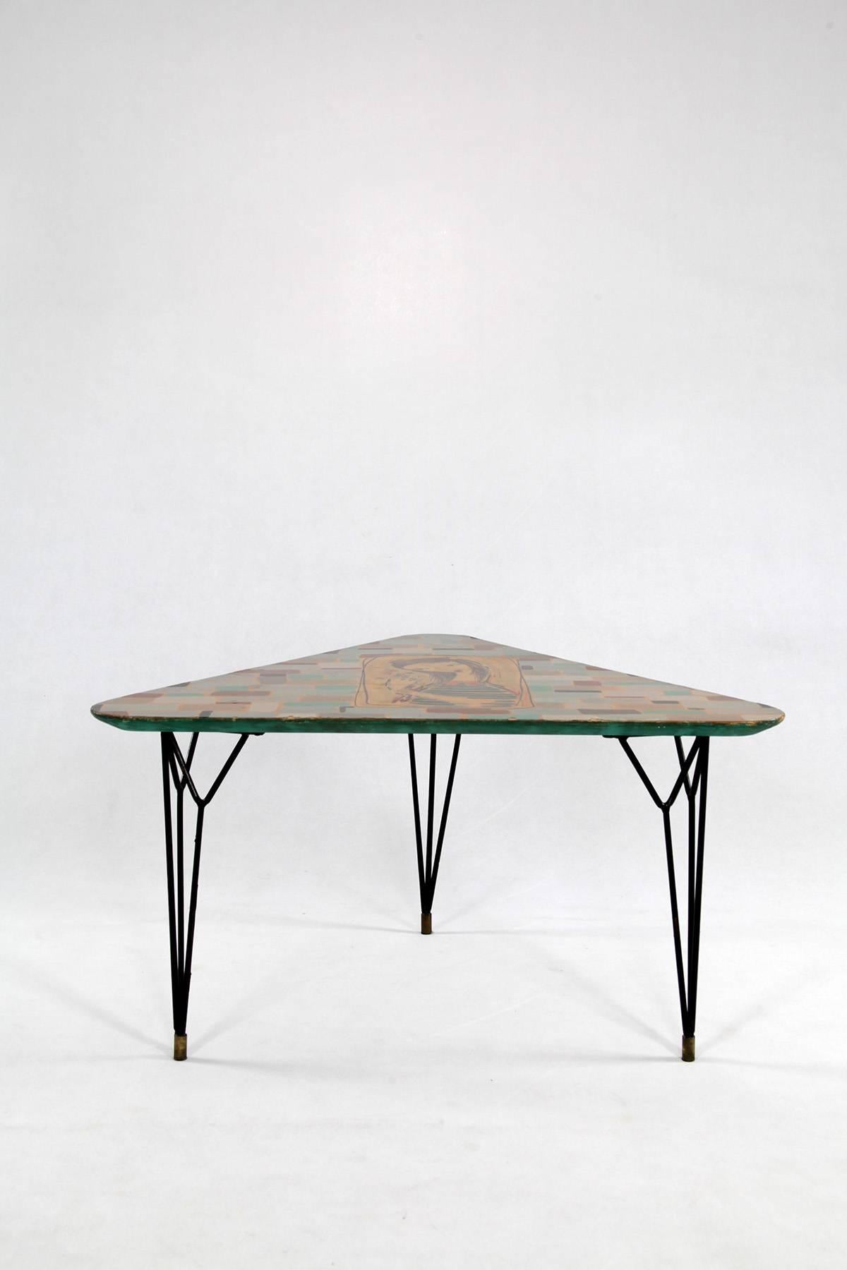 Italian Coffee Table, 1950s In Fair Condition In Wolfurt, AT