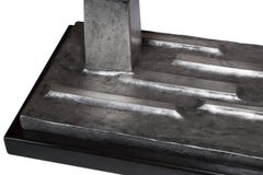 Insurgo Table Lamp Ghost Version Cast Bronze with Silver Leaf and Steel Base