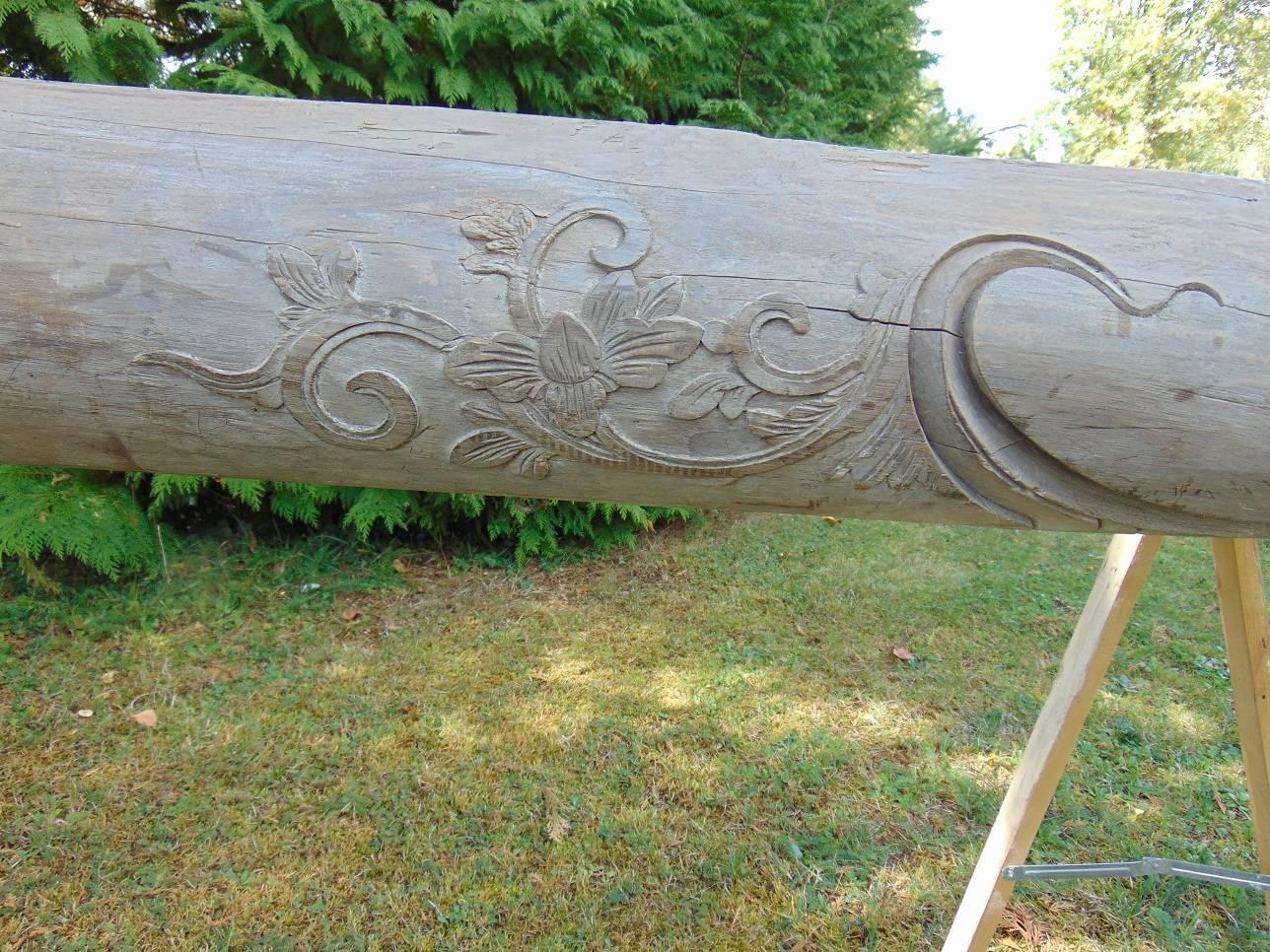 Other Beam, Chinese Carved Temple, circa 1800 For Sale