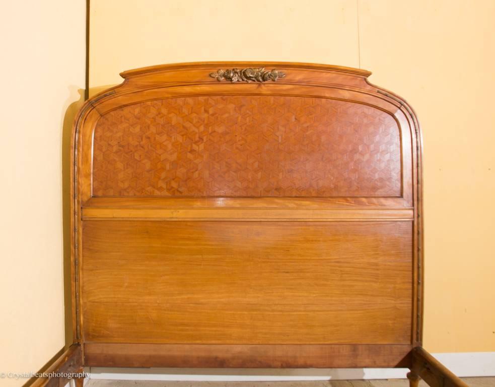 Art Deco Armoire Dressing Table Compendium and Bed For Sale 1