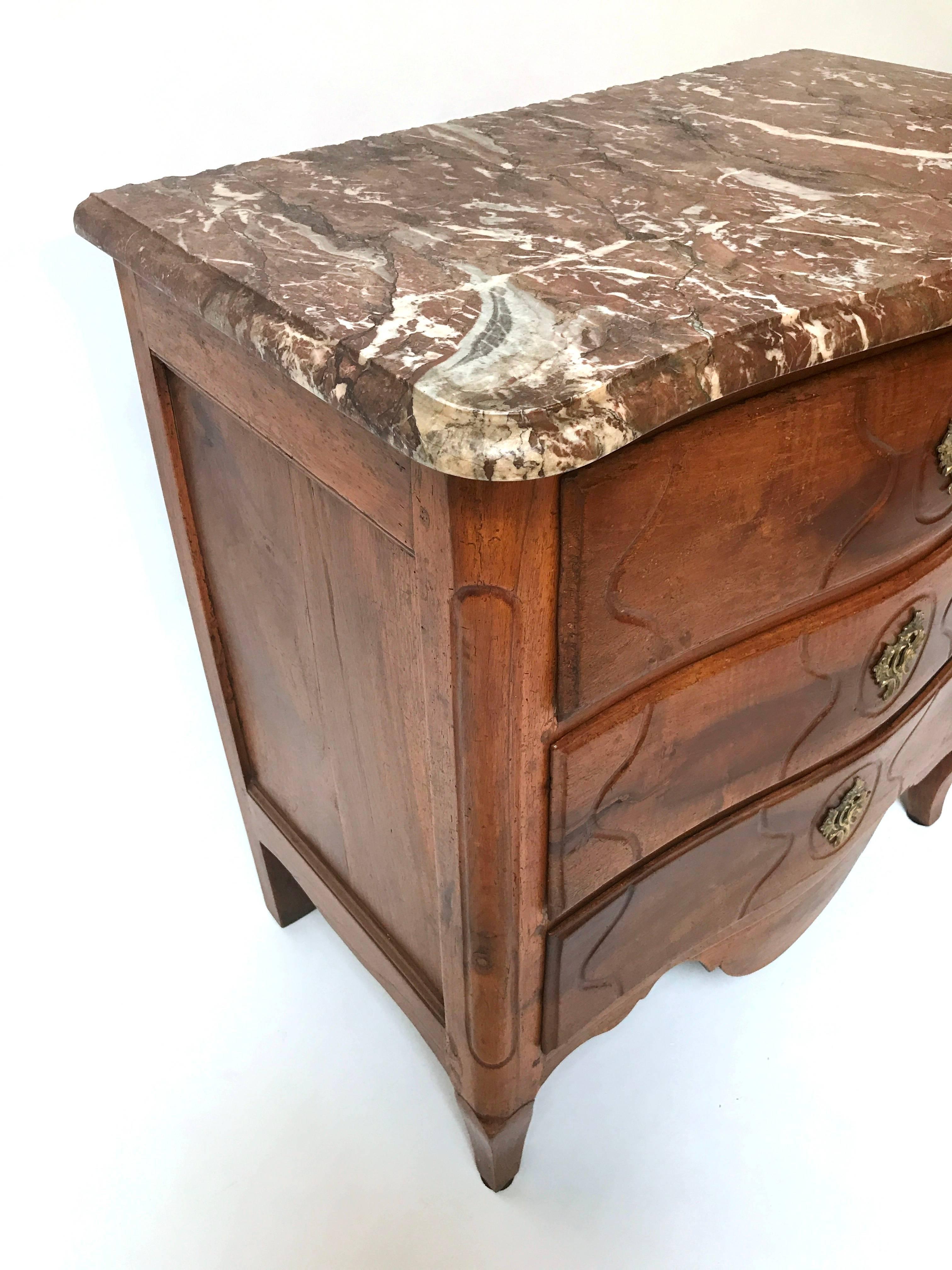 18th Century Period Louis XV French Petite Commode For Sale