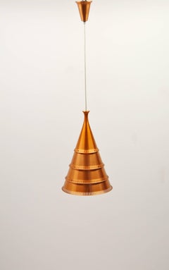 Copper Lamp by Bengt Knud Hjerting for Lyfa