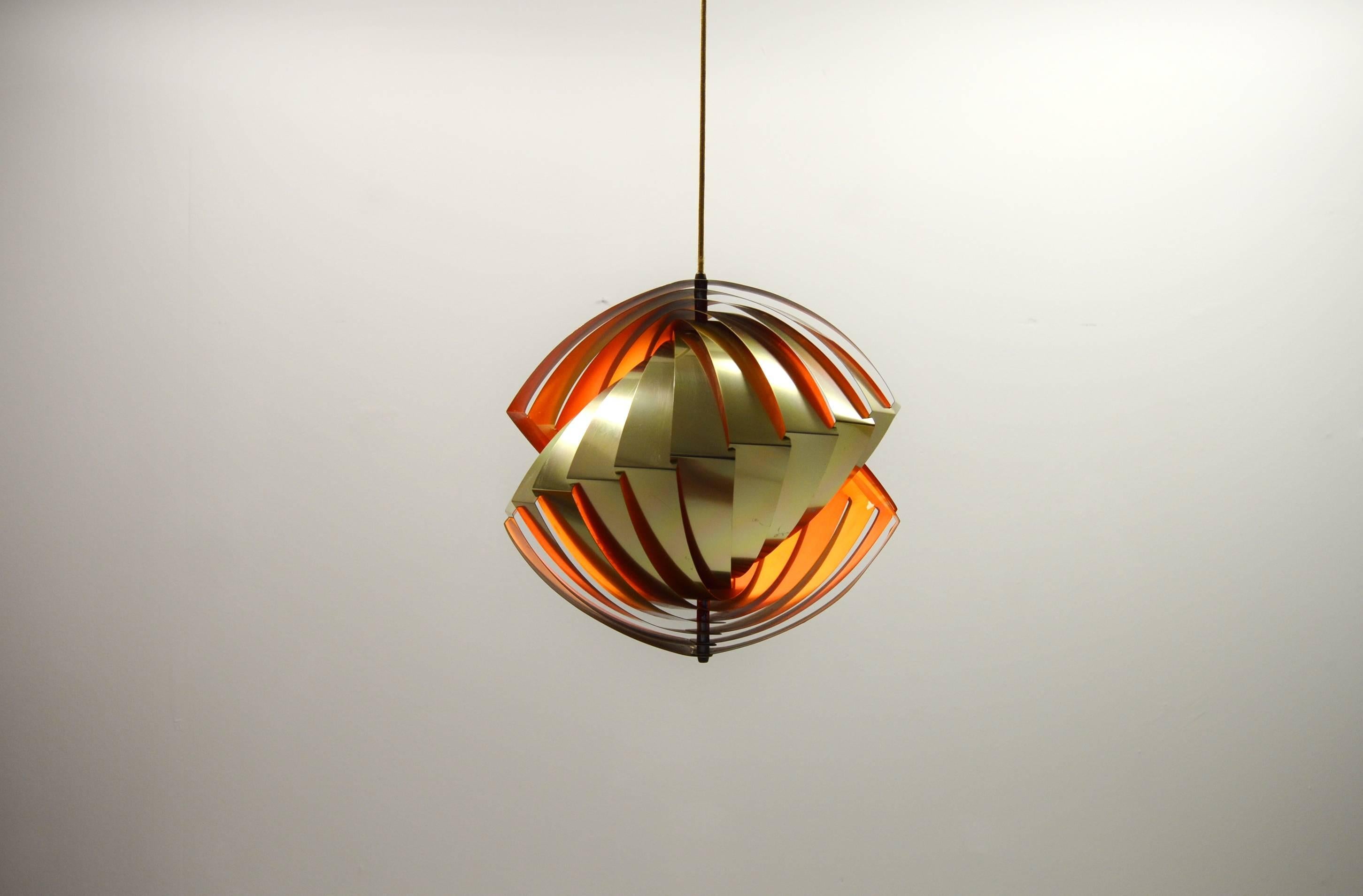 Scandinavian Modern Konkylie Tivoli Lamp by Louis Weisdorf for Lyfa, Denmark For Sale