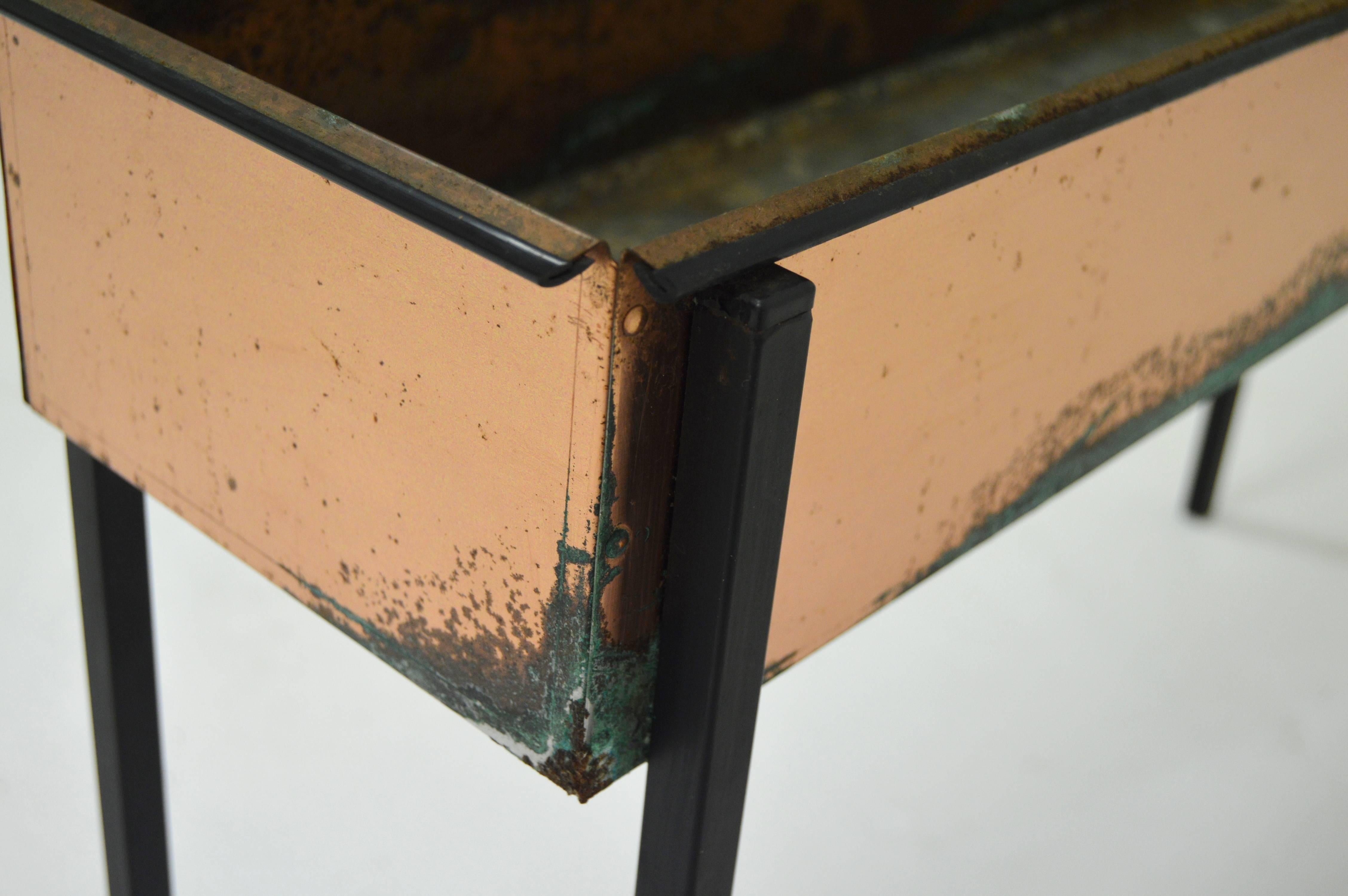 Metal Hans-Agne Jakobsson Copper Planter for Flowers