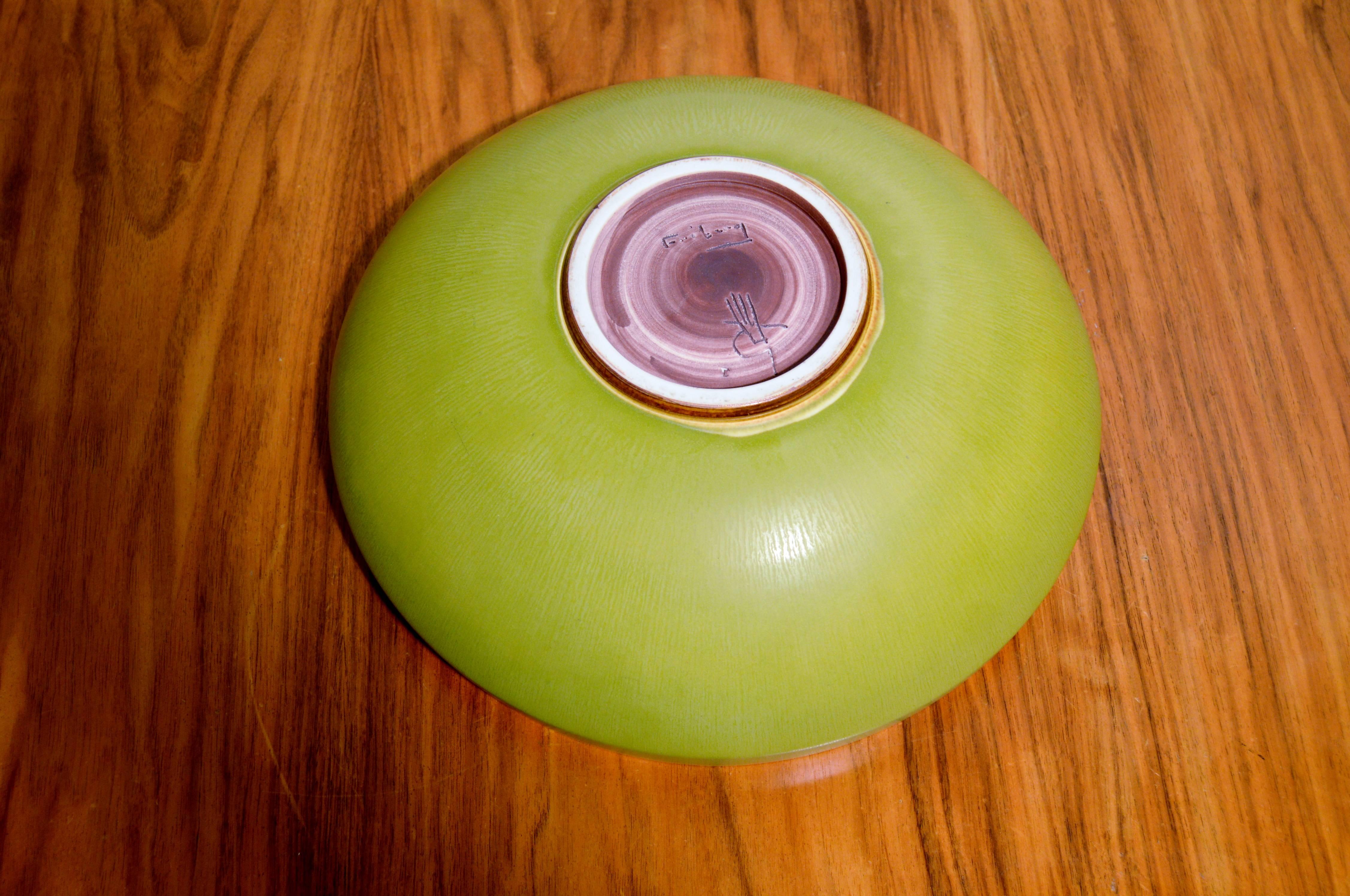 Swedish Ceramic Bowl by Berndt Friberg for Gustavsberg