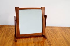 1950s Teak Table Mirror from Glas & Trä, Sweden