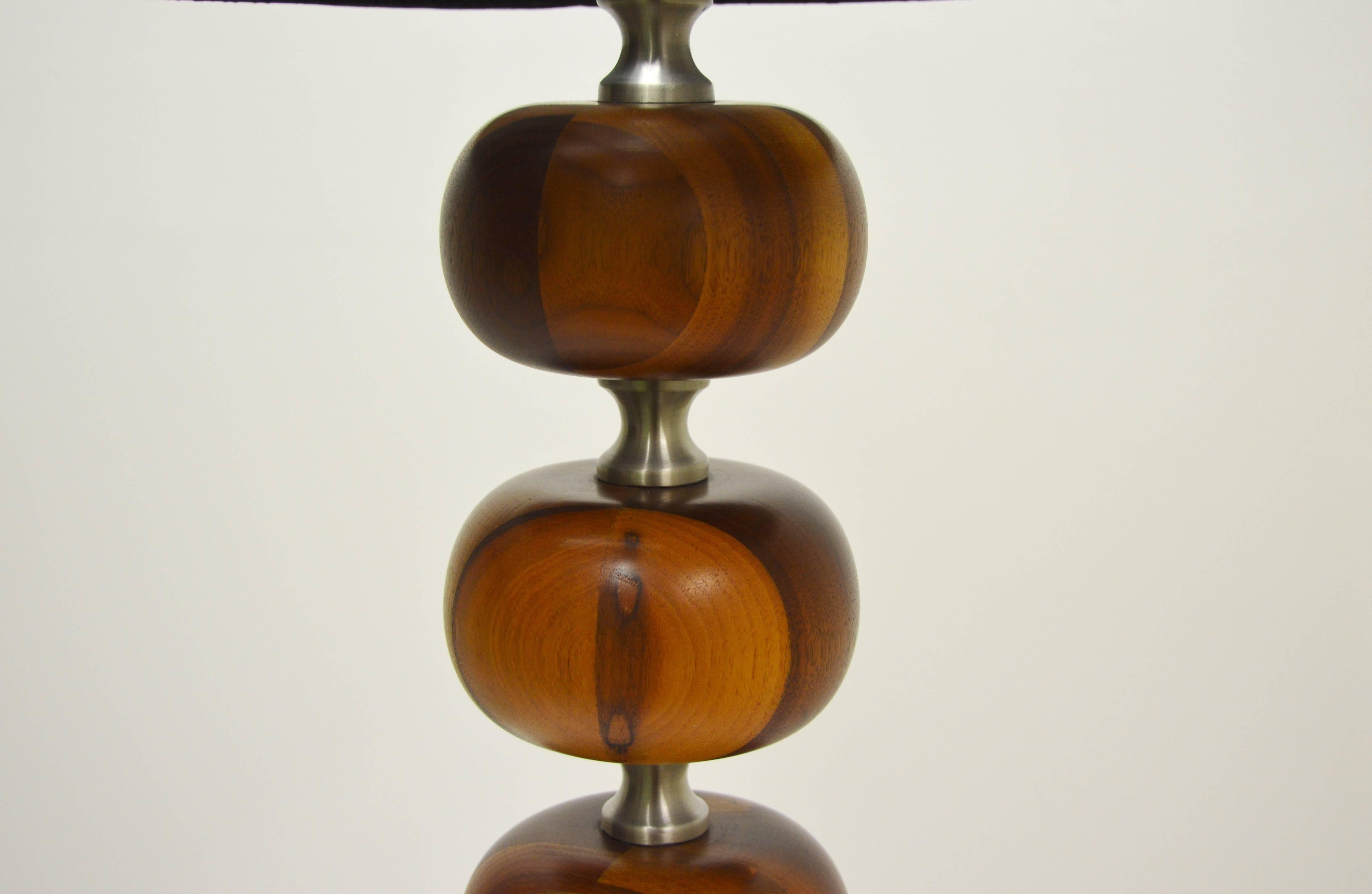 Scandinavian Modern Tranås Stilarmatur Wooden Bulb Table Lamp For Sale
