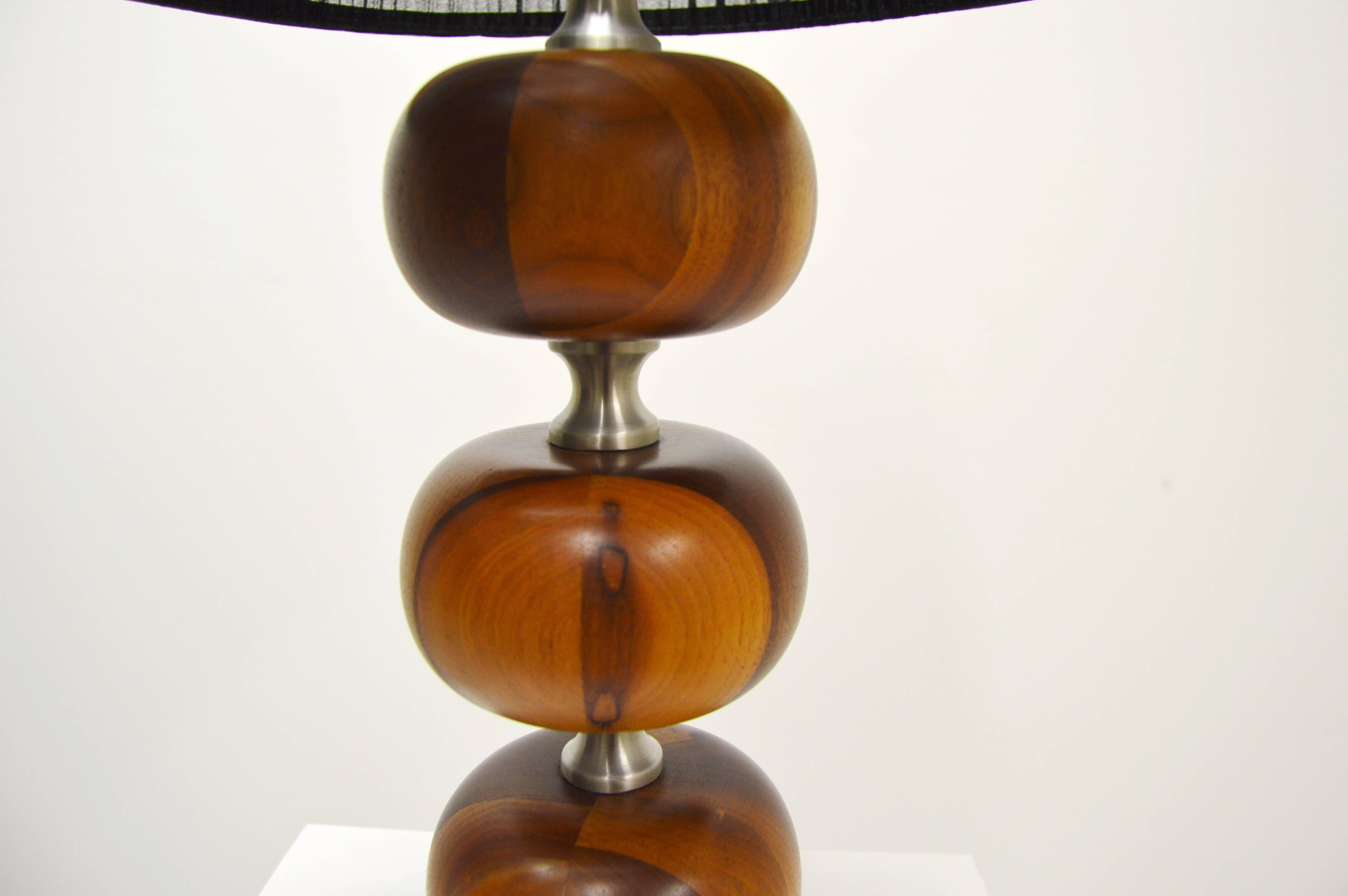20th Century Tranås Stilarmatur Wooden Bulb Table Lamp For Sale