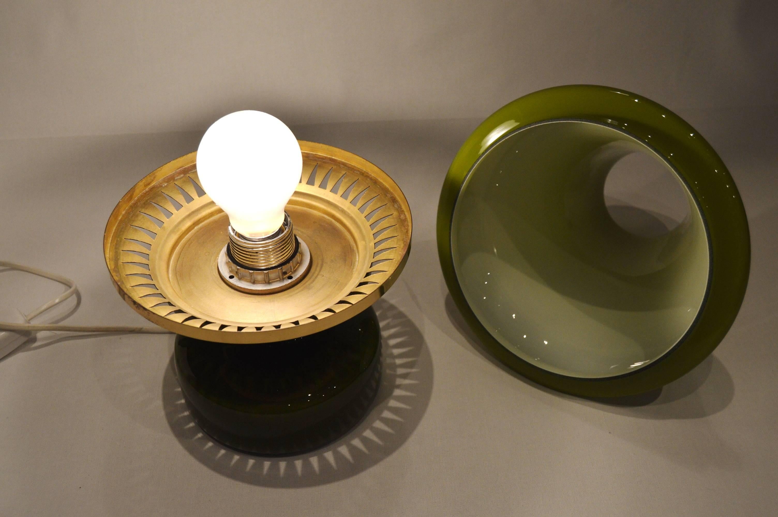20th Century Table Lamp B124, Green by Hans-Agne Jakobsson For Sale