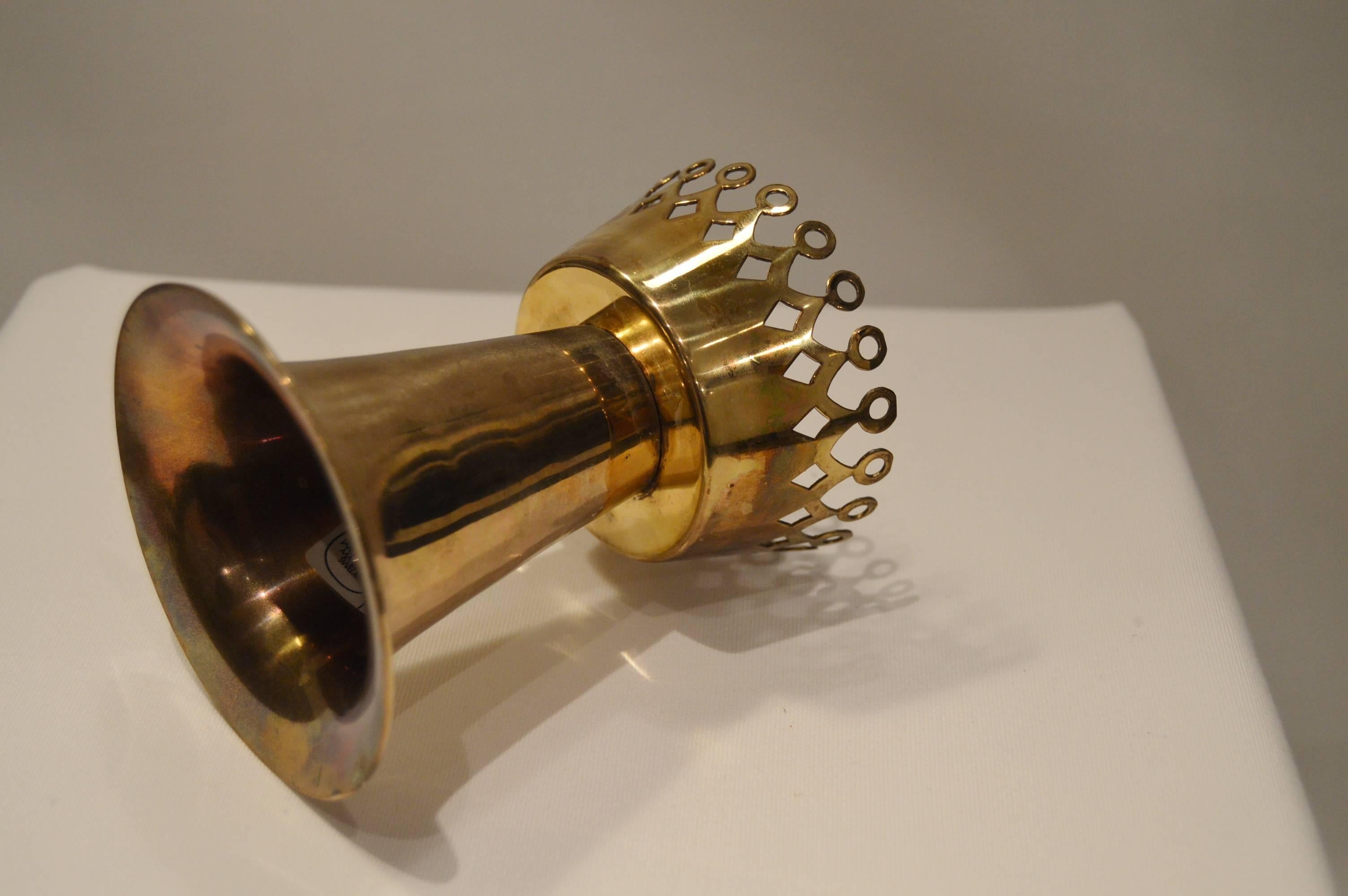 L159 Brass Candlestick from Hans-Agne Jakobsson, Markaryd In Good Condition In Alvesta, SE