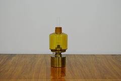 L47 Hans-Agne Jakobsson Kerosene Oil Lamp in Brass and Glass