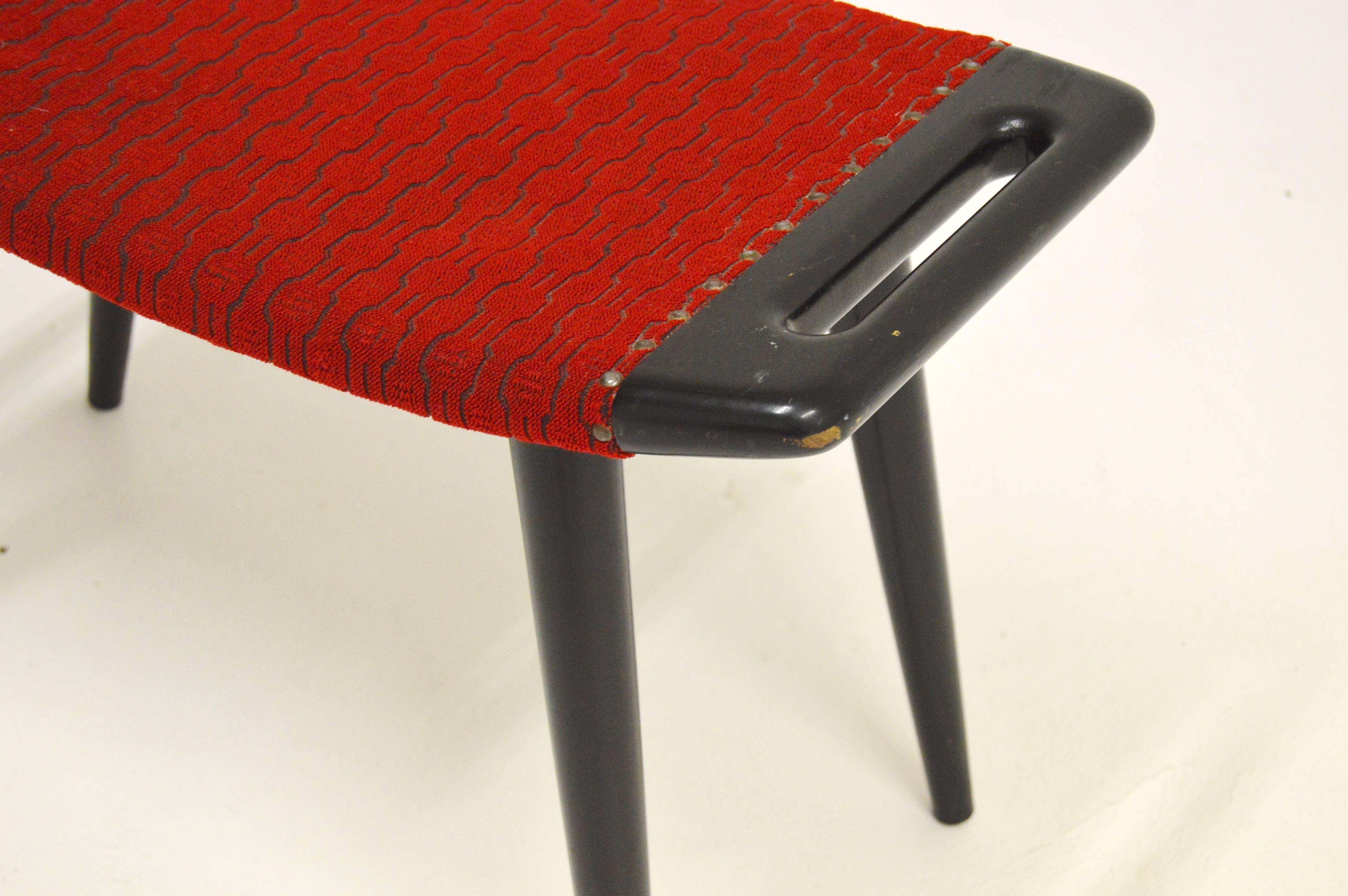 Lacquered Hans J Wegner Attributed Foot Stool AP29 For Sale