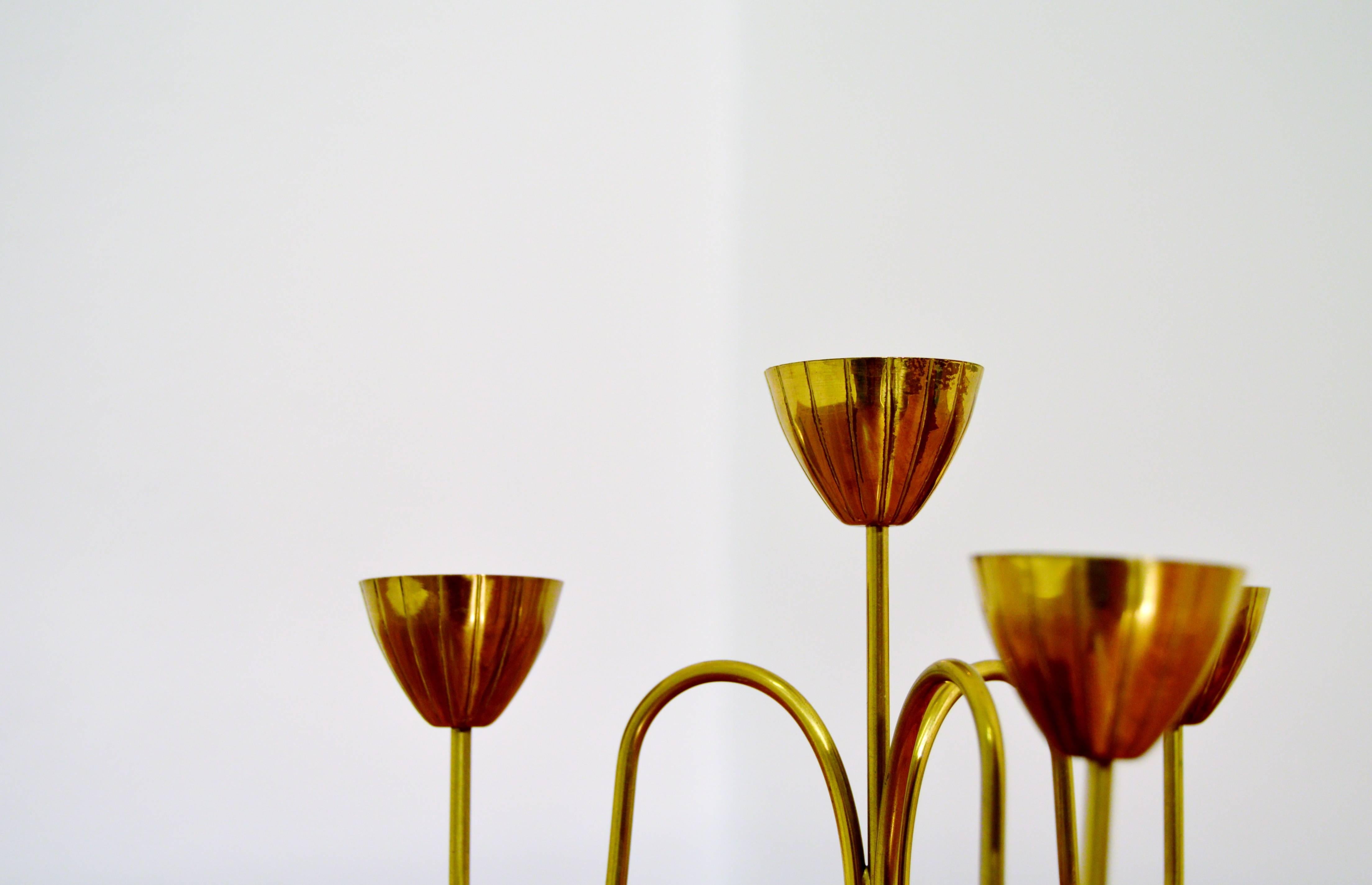 Swedish Candelabra by Gunnar Ander for Ystad Metall For Sale