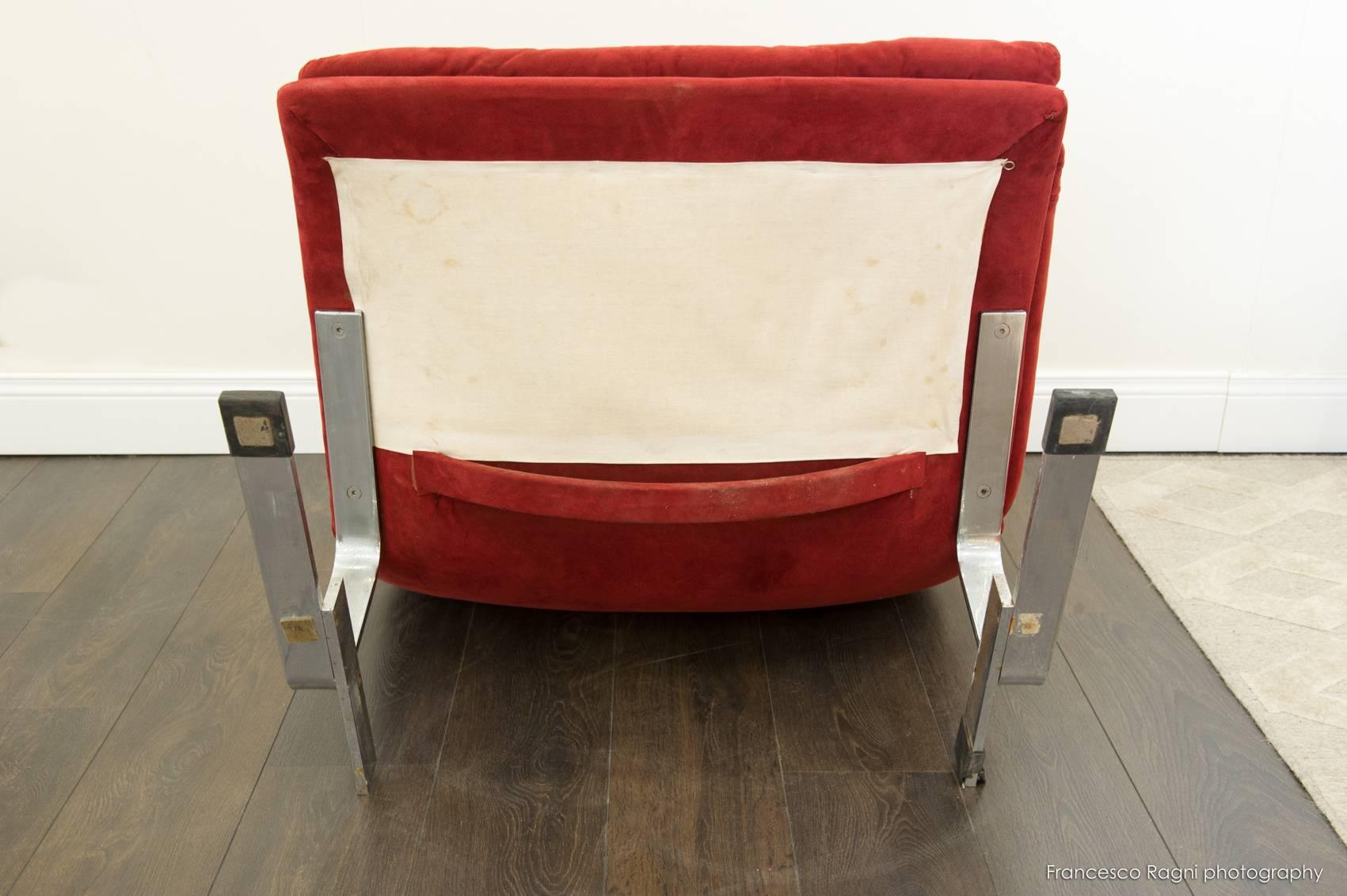 20th Century Italian Design Armchair In Excellent Condition For Sale In Rome, IT