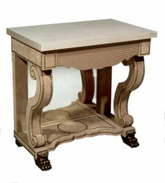 Maximus Bedside Table with Fabric and Glass Top