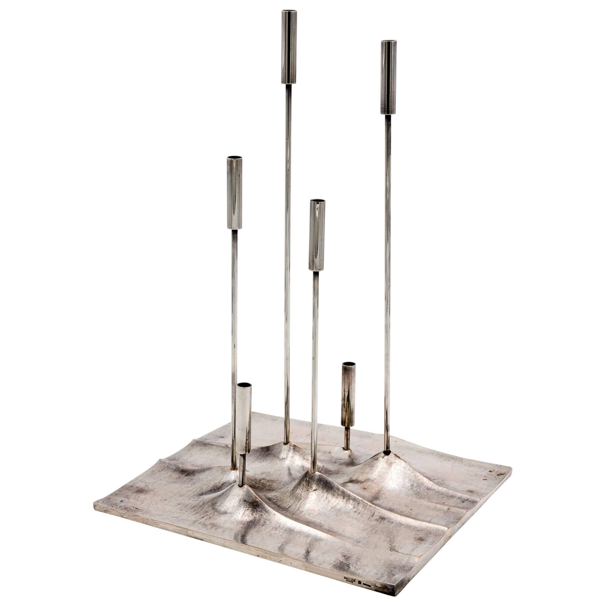 Tapio Wirkkala Sol Lunar Candleholder Christofle / Gallia
