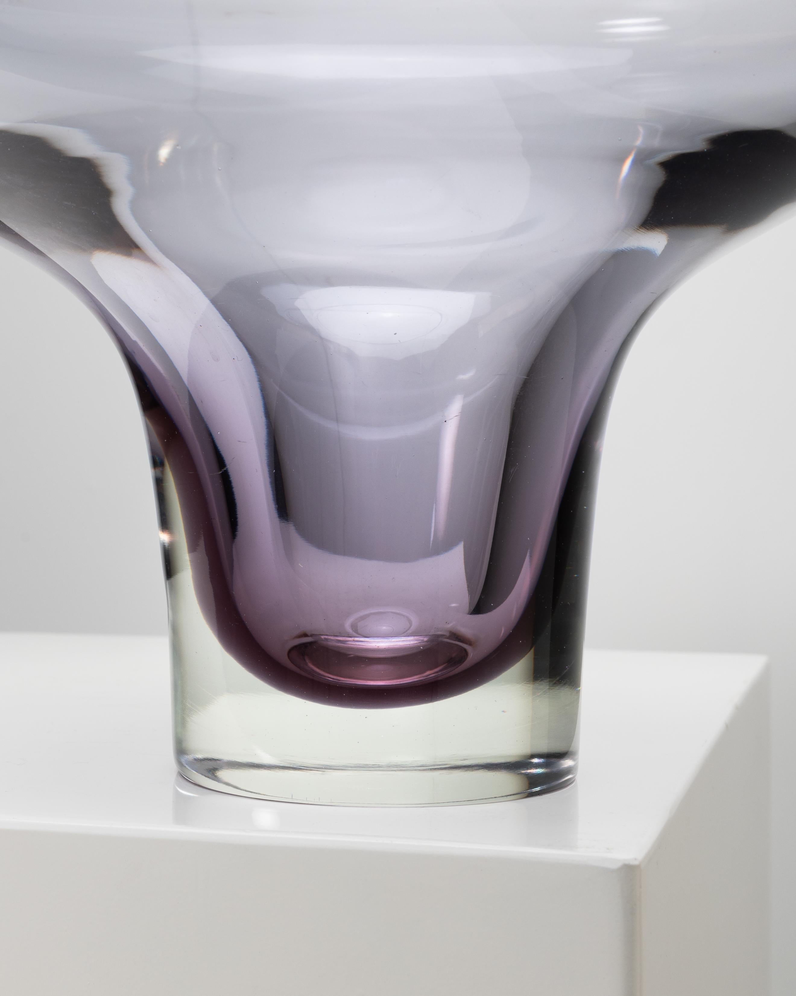 Vetro soffiato Vaso in vetro di Murano di Mario Pinzoni in vendita