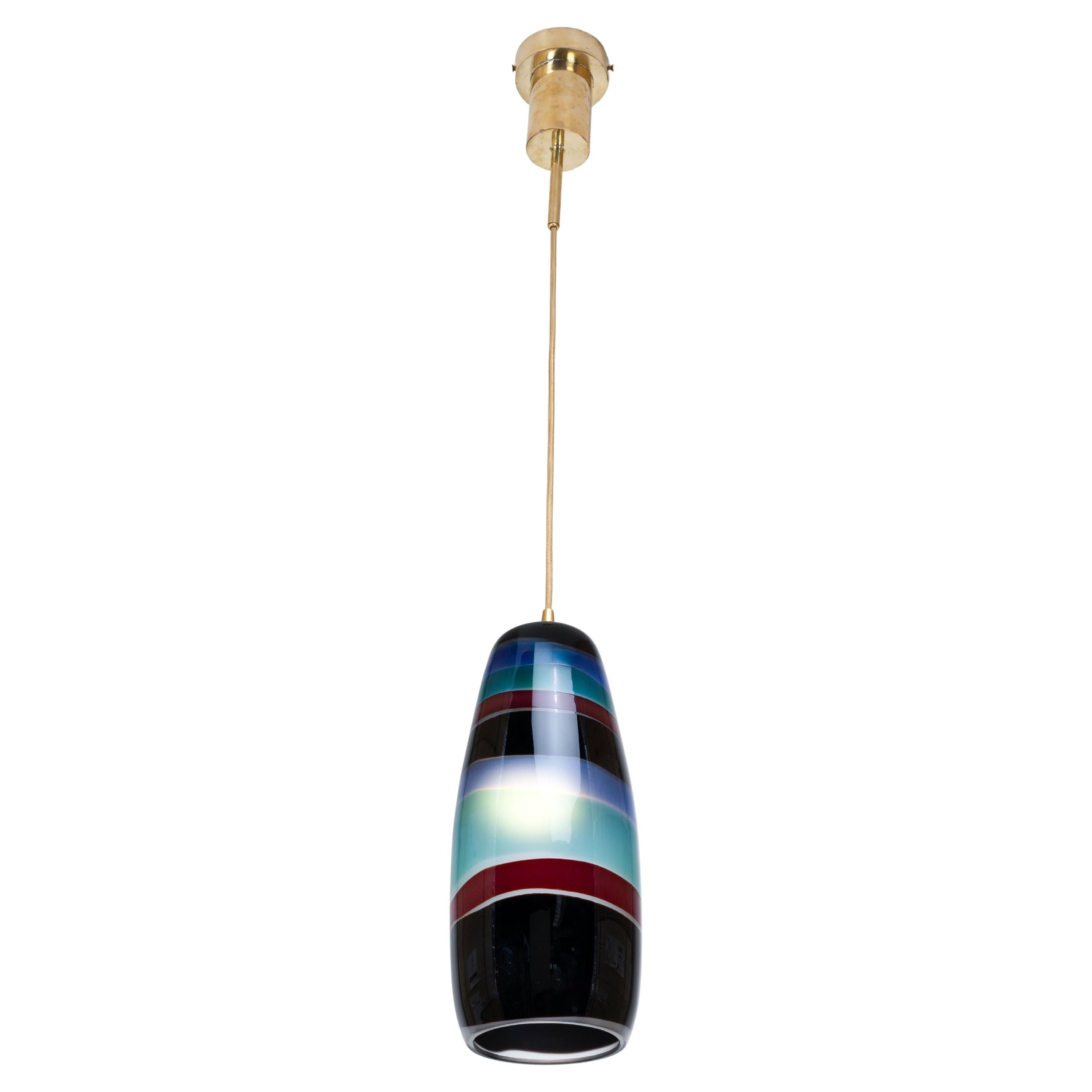 Single ceiling light by Massimo Vignelli - Venini Murano For Sale